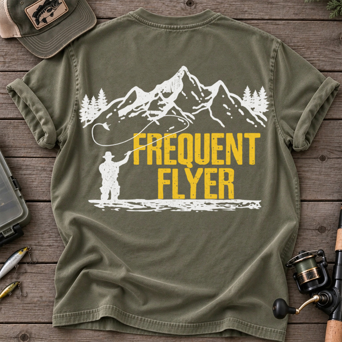 Frequent Flyer Fly Fishing Outdoor Angler Classic T-Shirt
