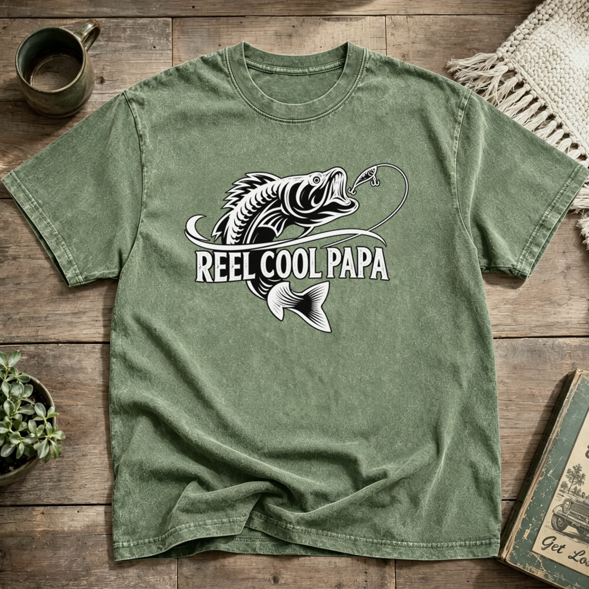 REEL COOL PAPA Washed T-Shirt