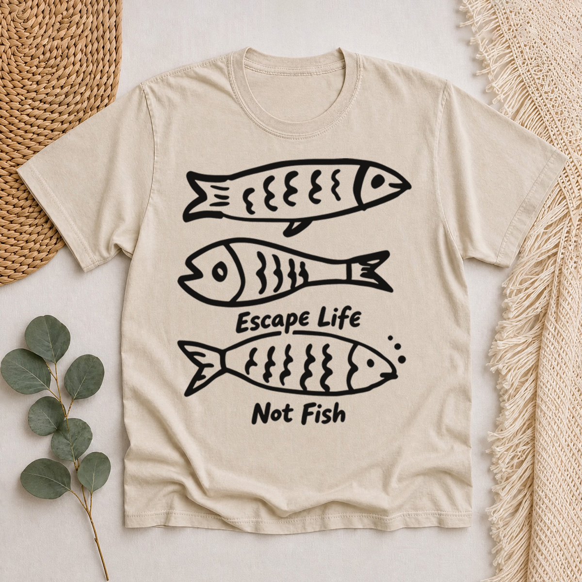 Escape Life Not Fish Classic T-Shirt