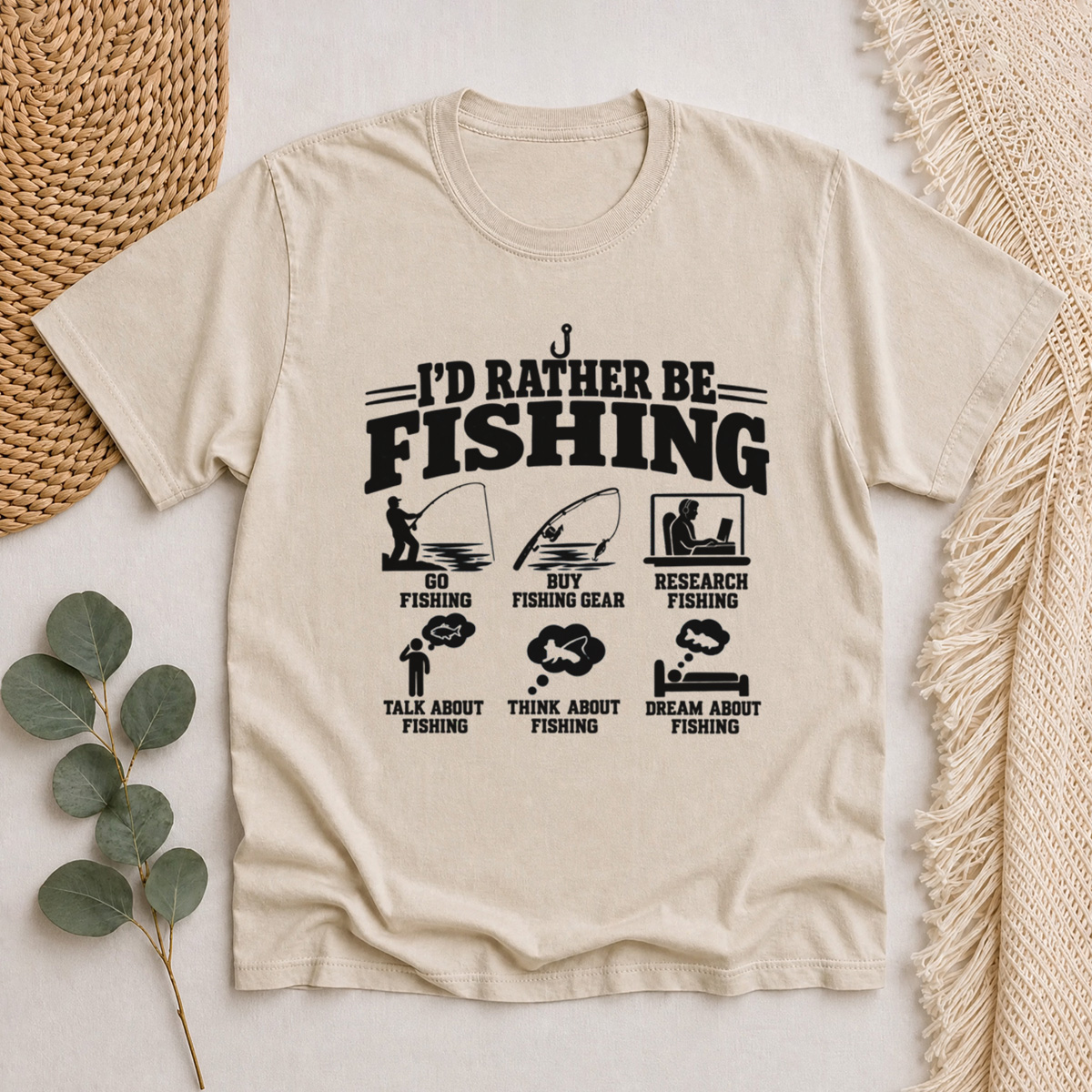 I'd Rather Be Fishing Classic T-Shirt