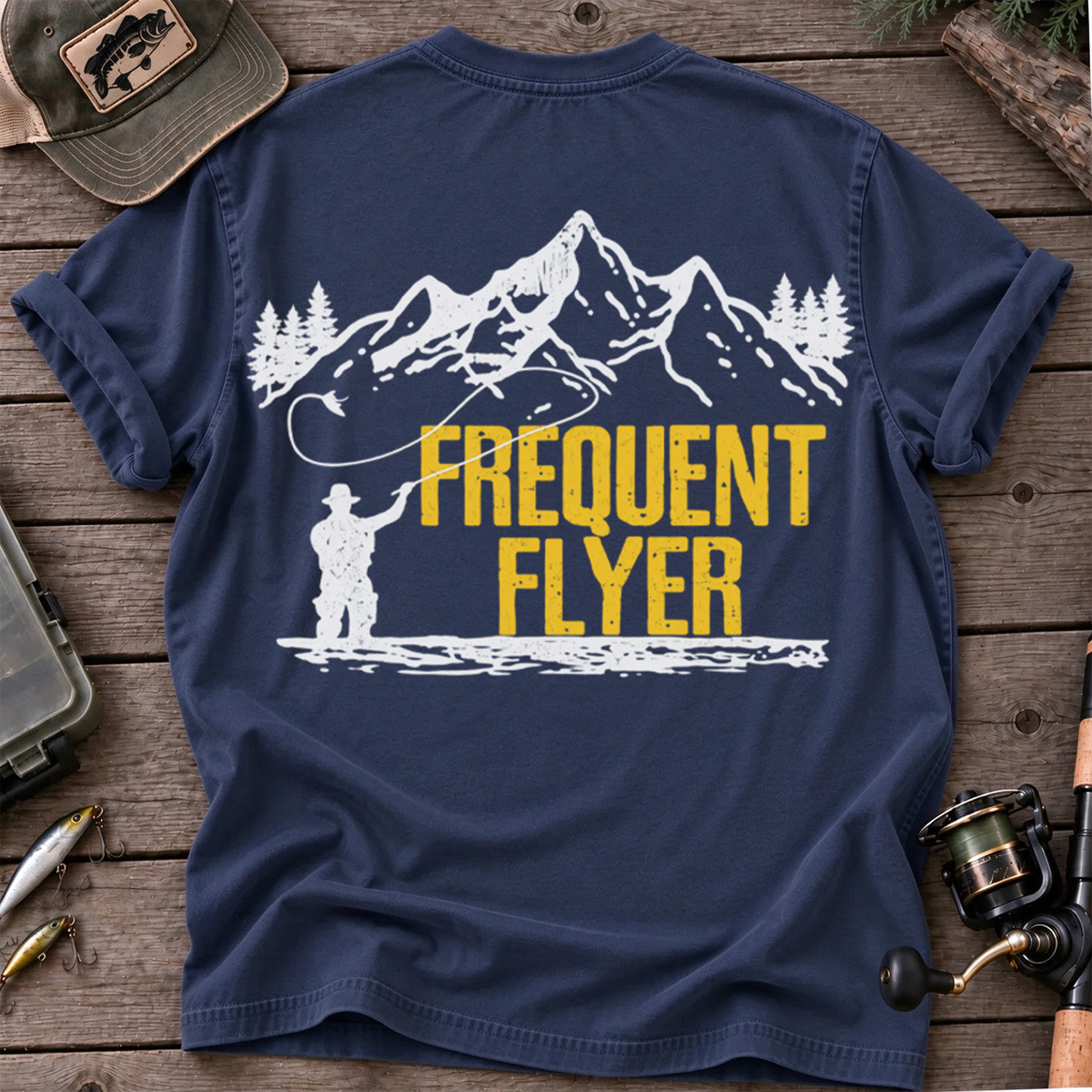 Frequent Flyer Fly Fishing Outdoor Angler Classic T-Shirt
