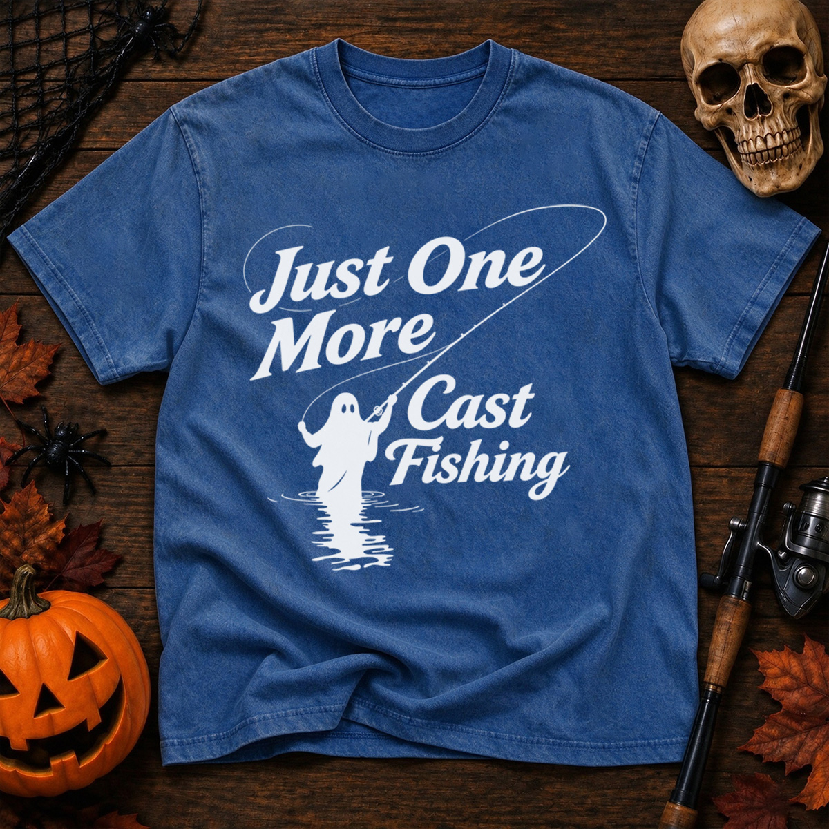 Just One More Cast Fishing Washed T-Shirt