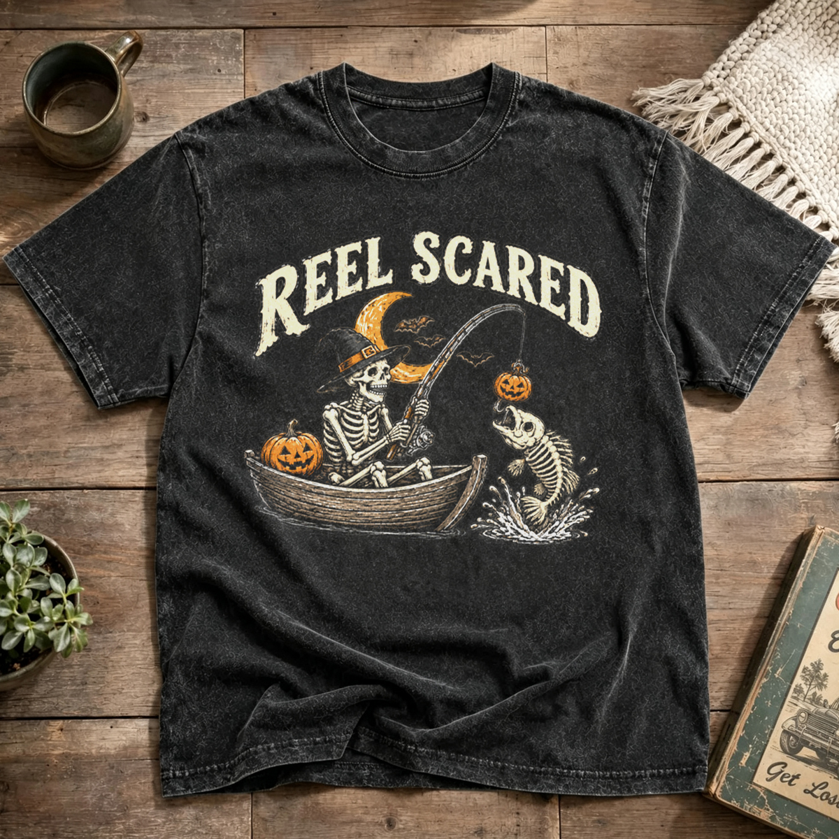 Reel Scared Washed T-Shirt