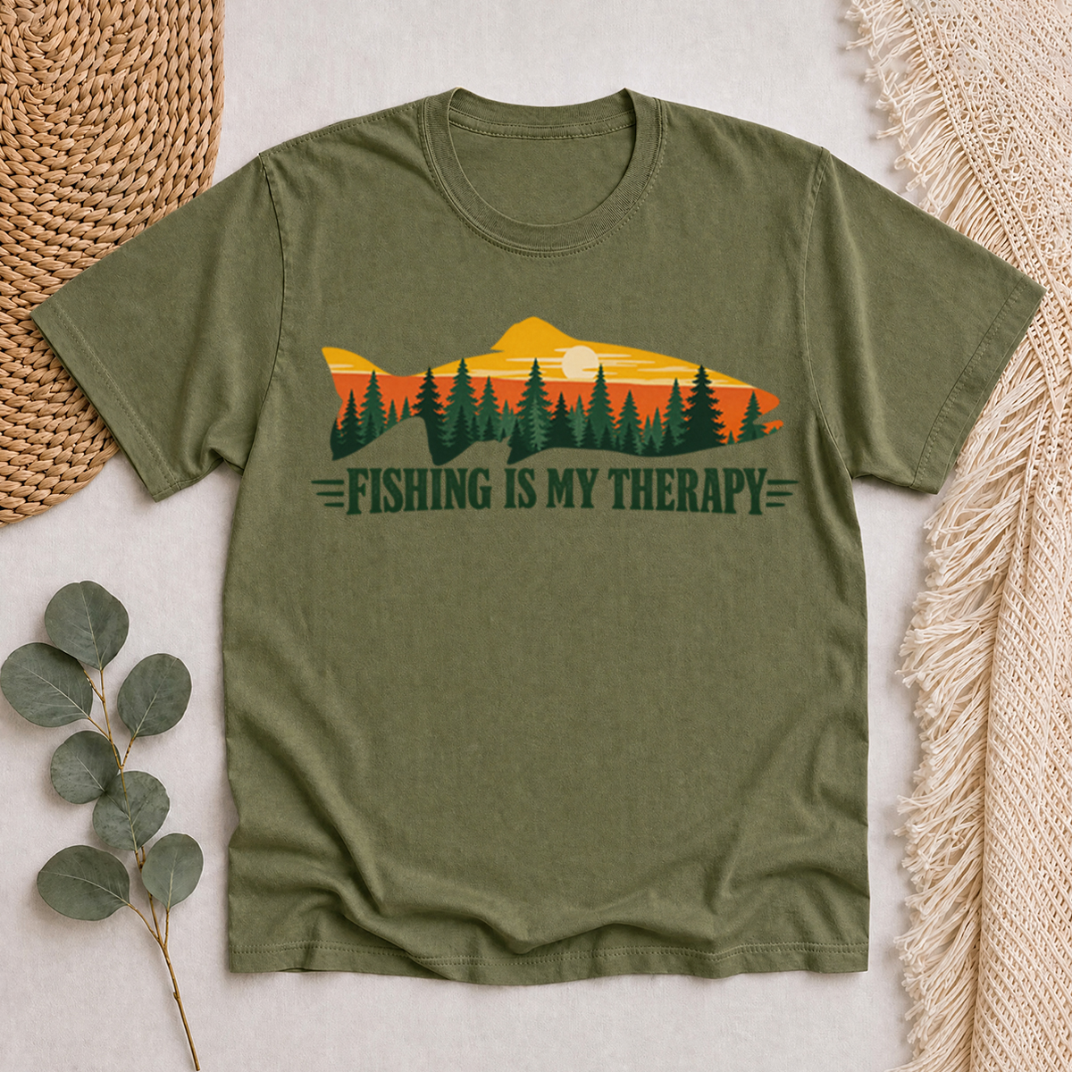 Fishing Is My Therapy Classic T-Shirt