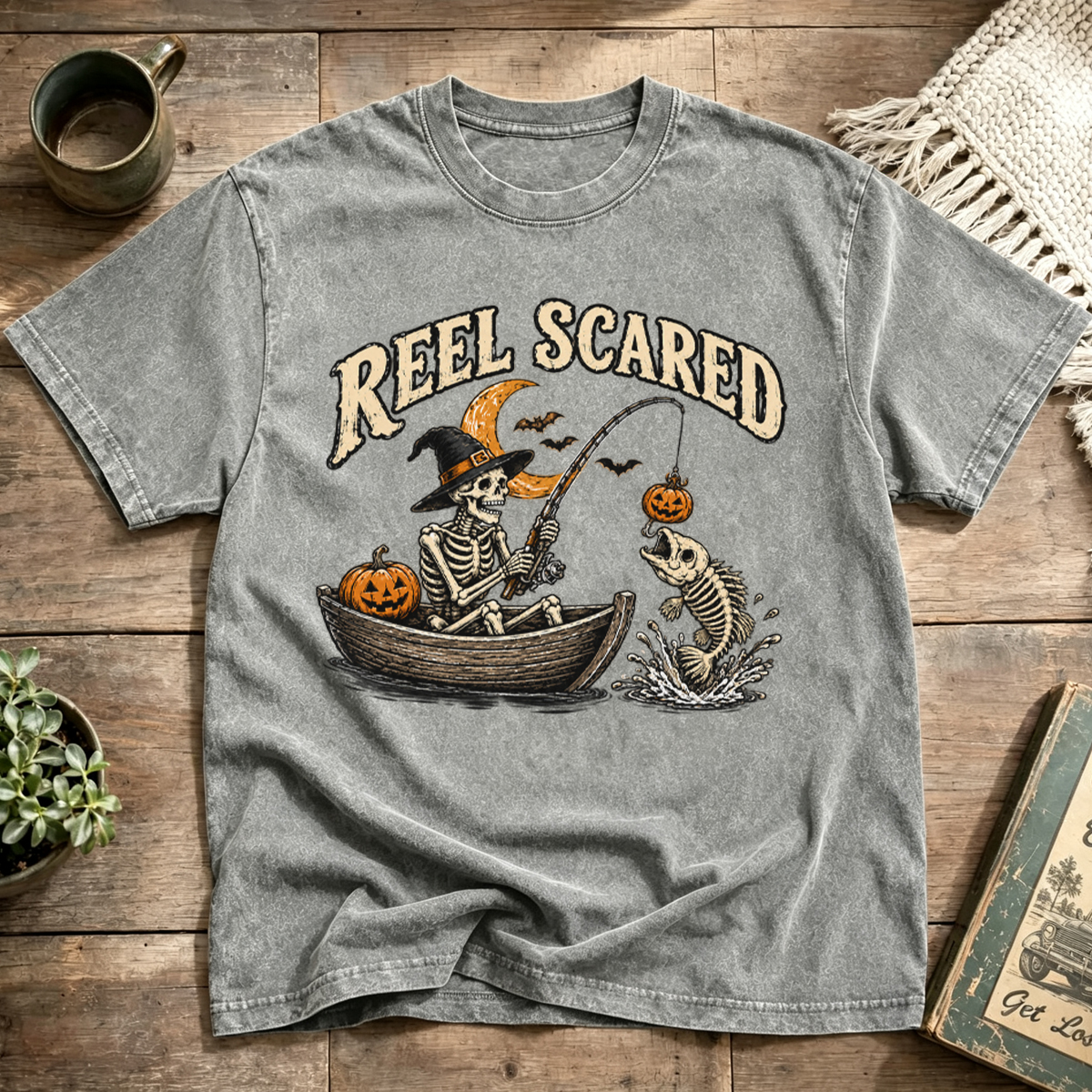 Reel Scared Washed T-Shirt