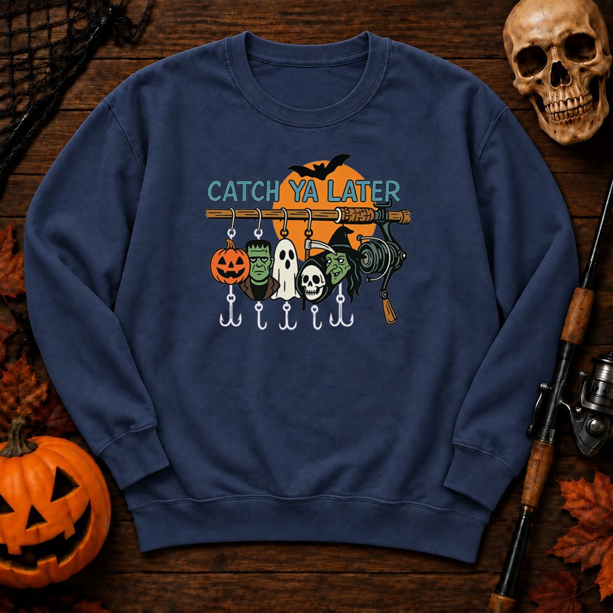 Retro Halloween Ghost Sweatshirt