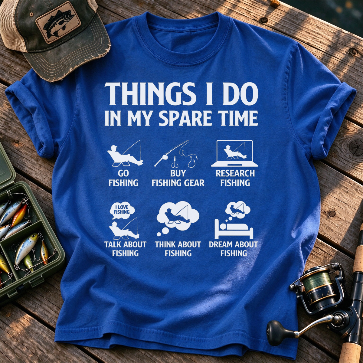 Things I Do In My Spare Time Fishing Classic T-Shirt