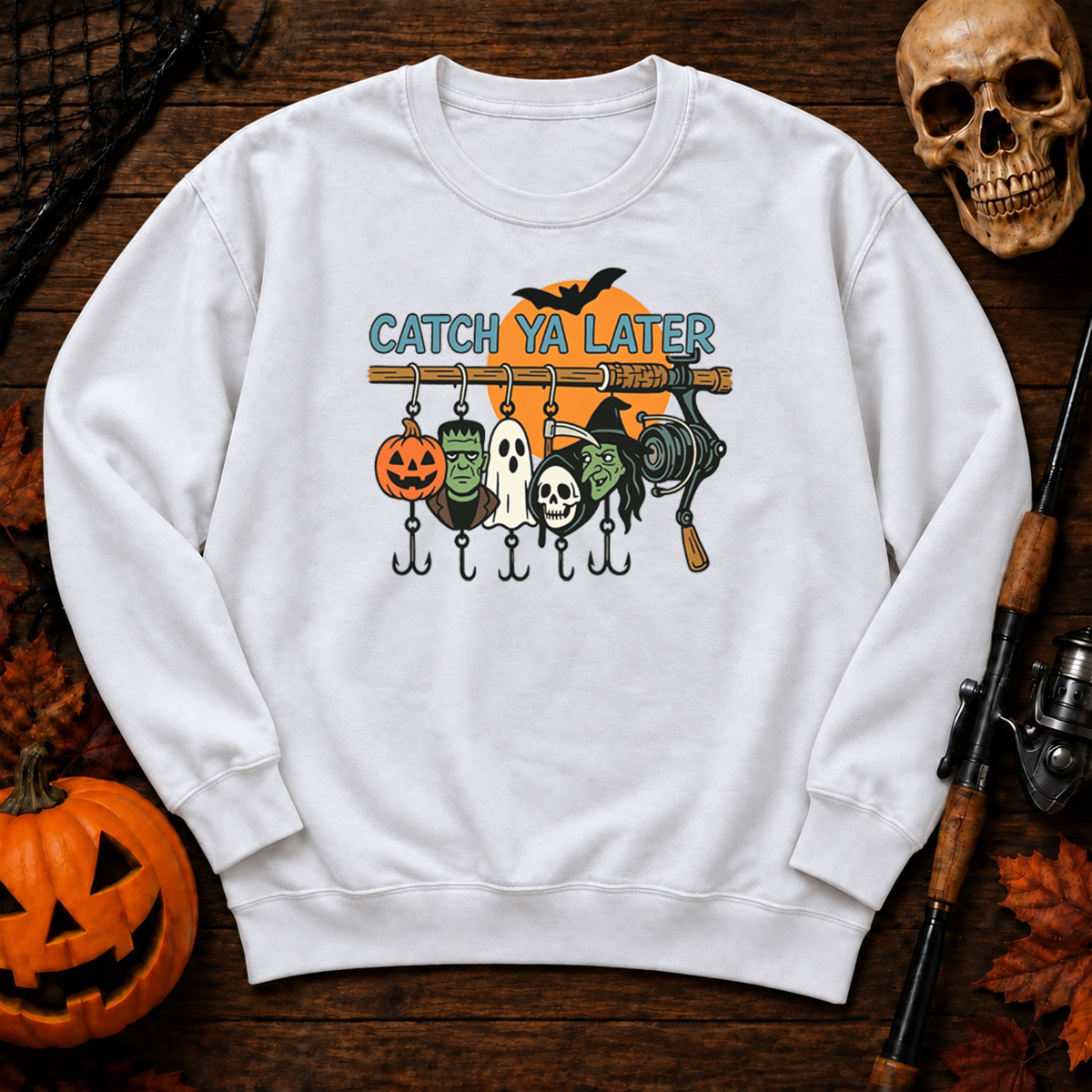 Retro Halloween Ghost Sweatshirt