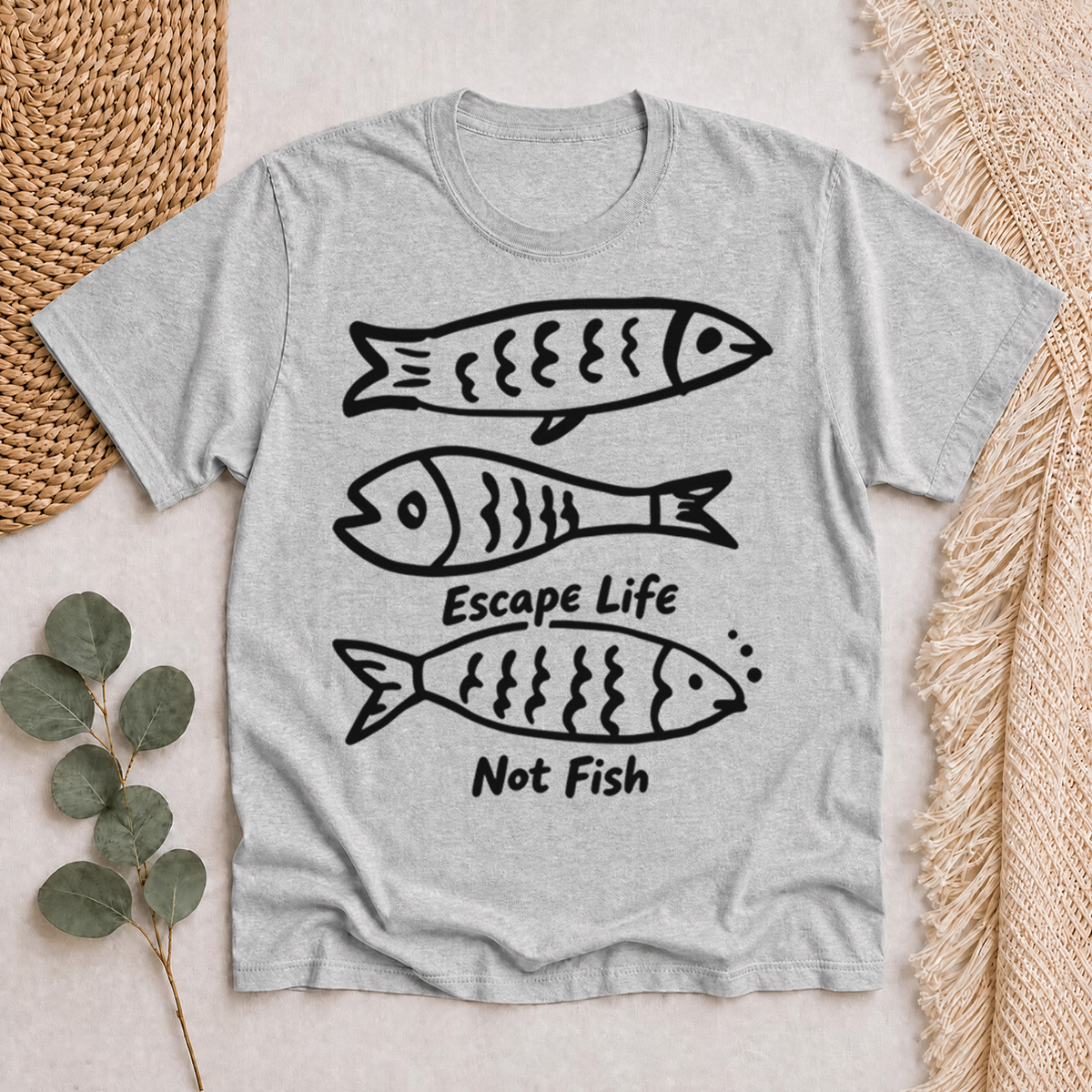 Escape Life Not Fish Classic T-Shirt