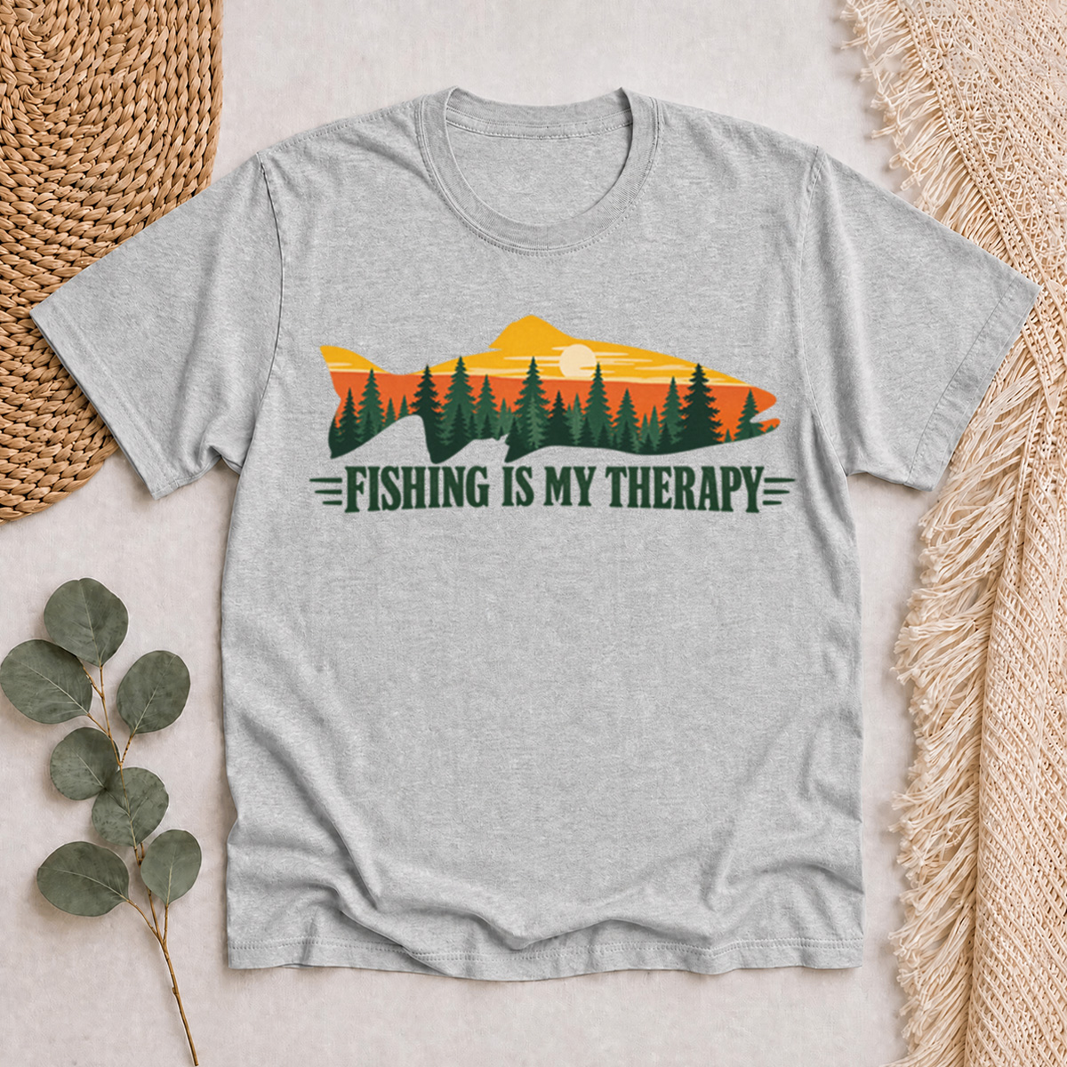 Fishing Is My Therapy Classic T-Shirt