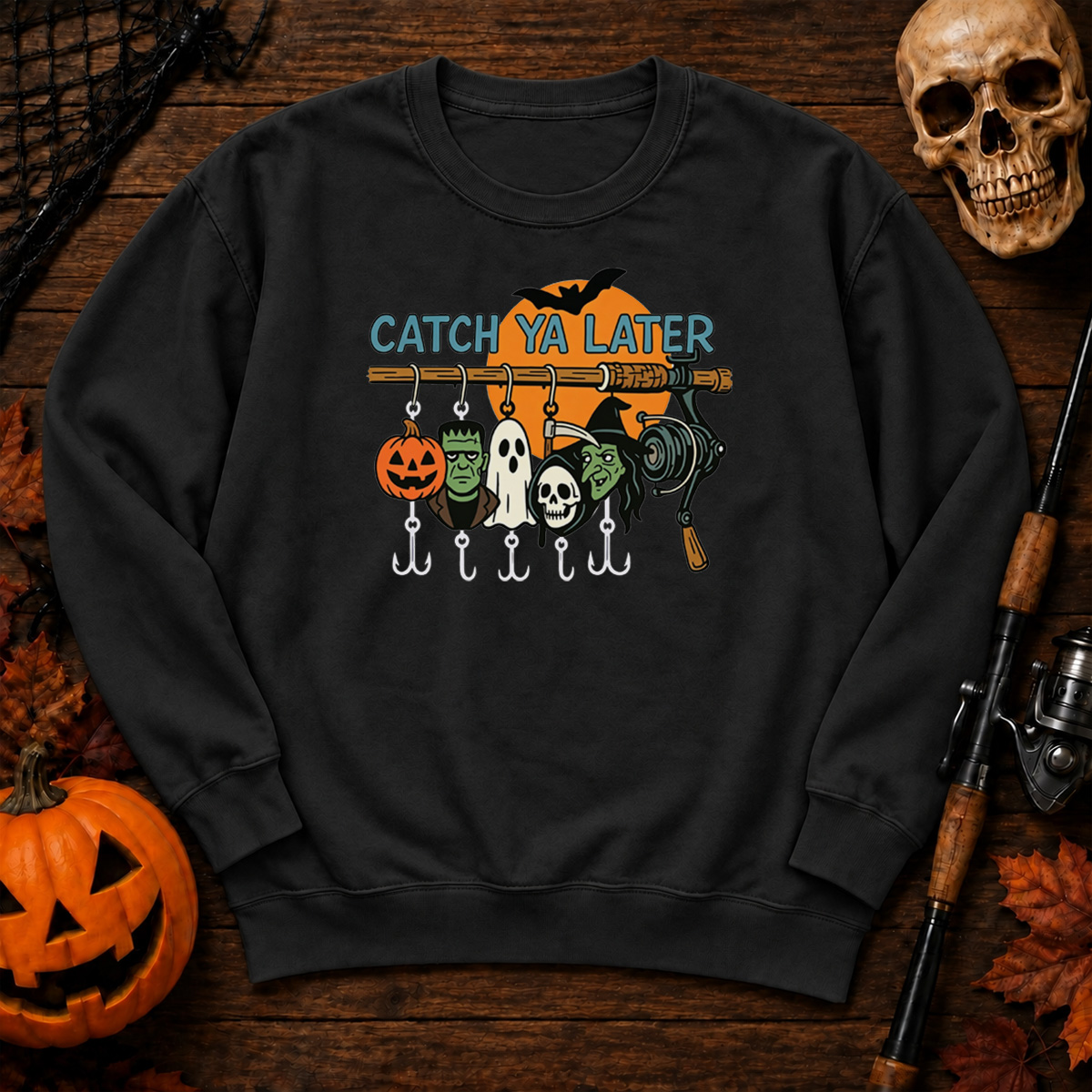 Retro Halloween Ghost Sweatshirt
