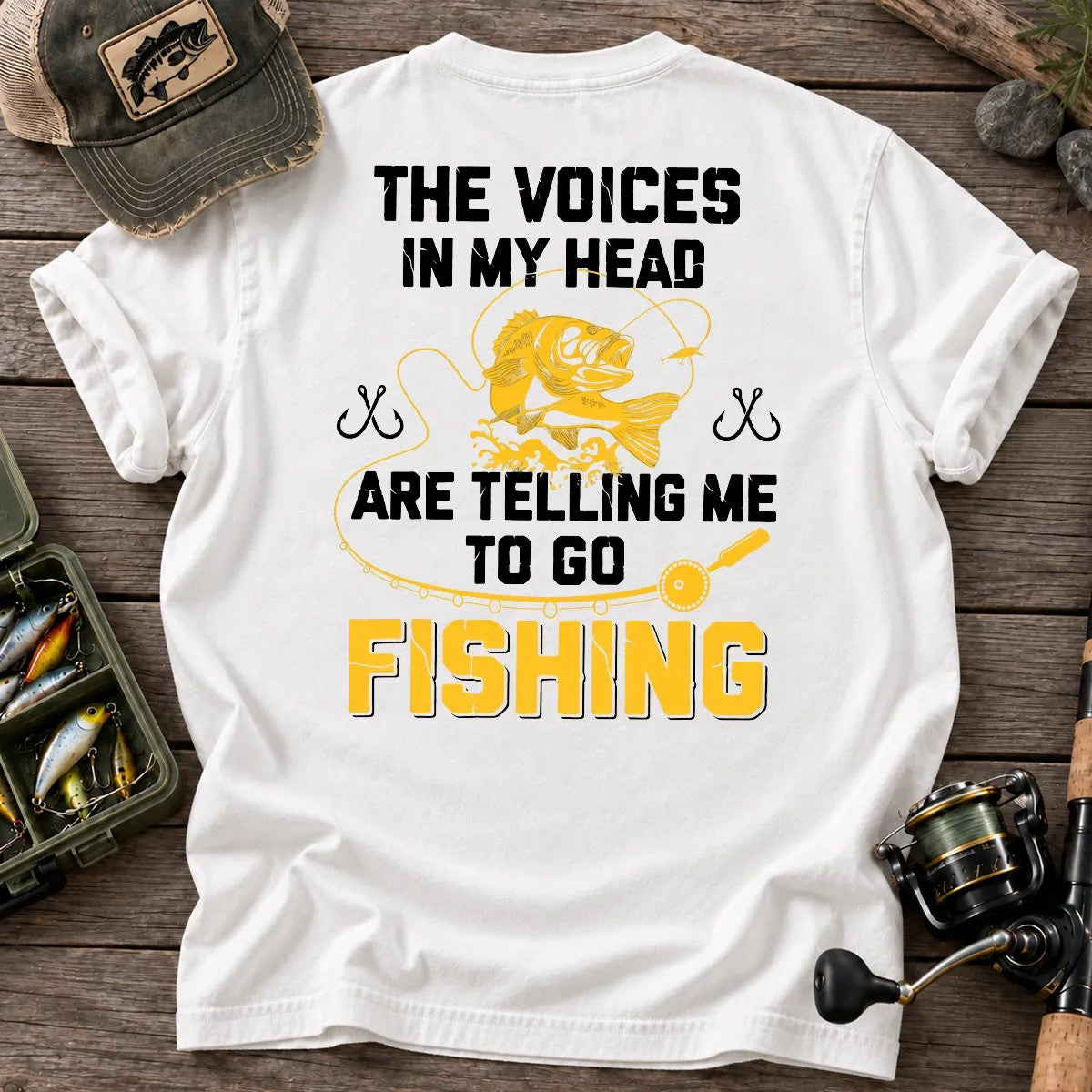 The Fishing Voice in My Head Classic T-shirt