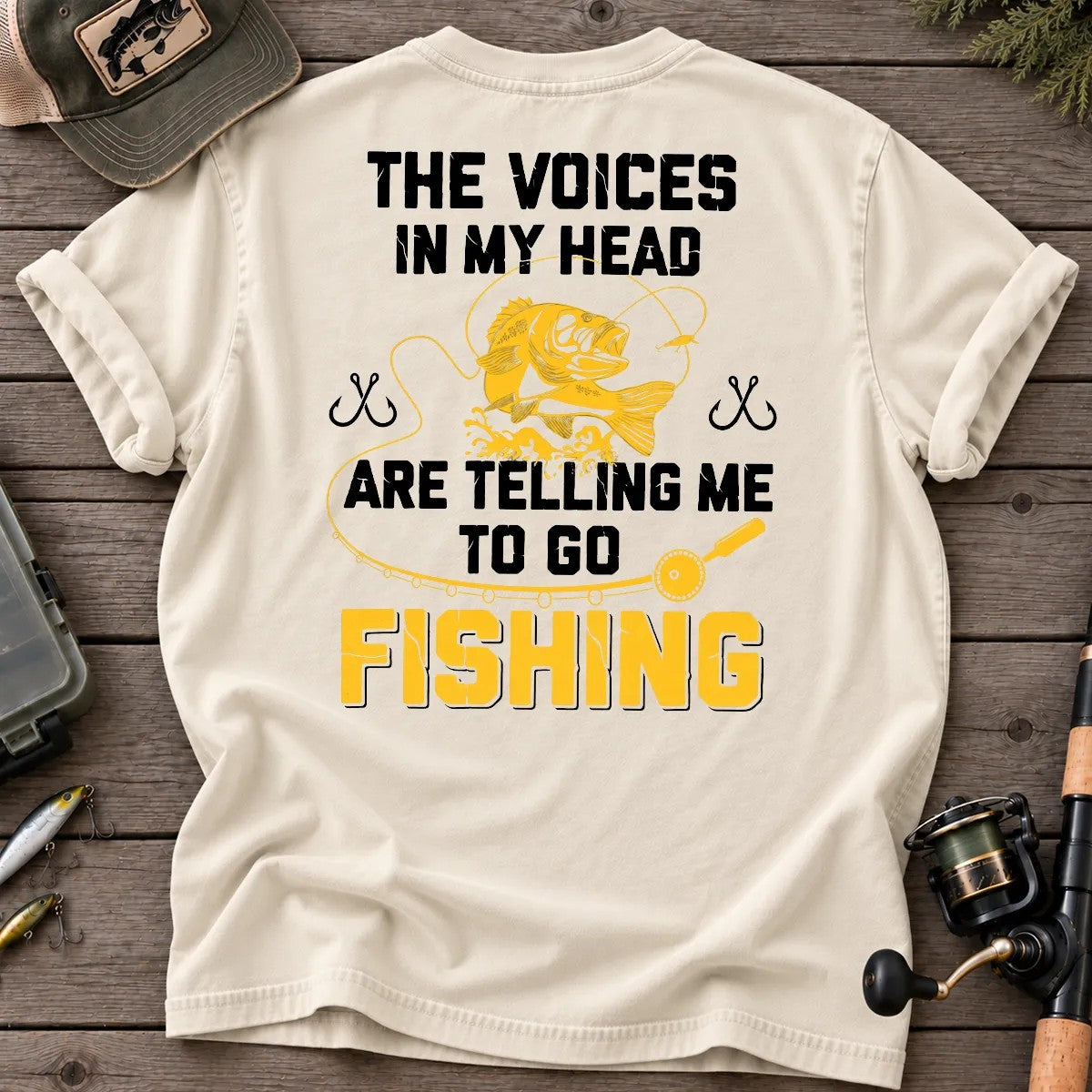 The Fishing Voice in My Head Classic T-shirt