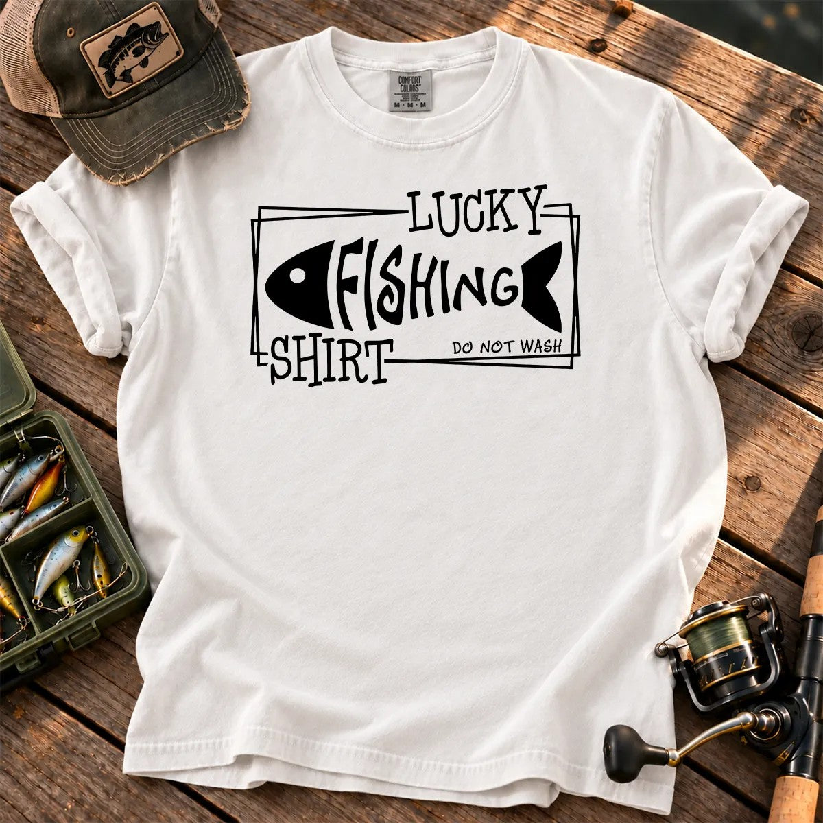 Lucky Fishing  Classic T-shirt 