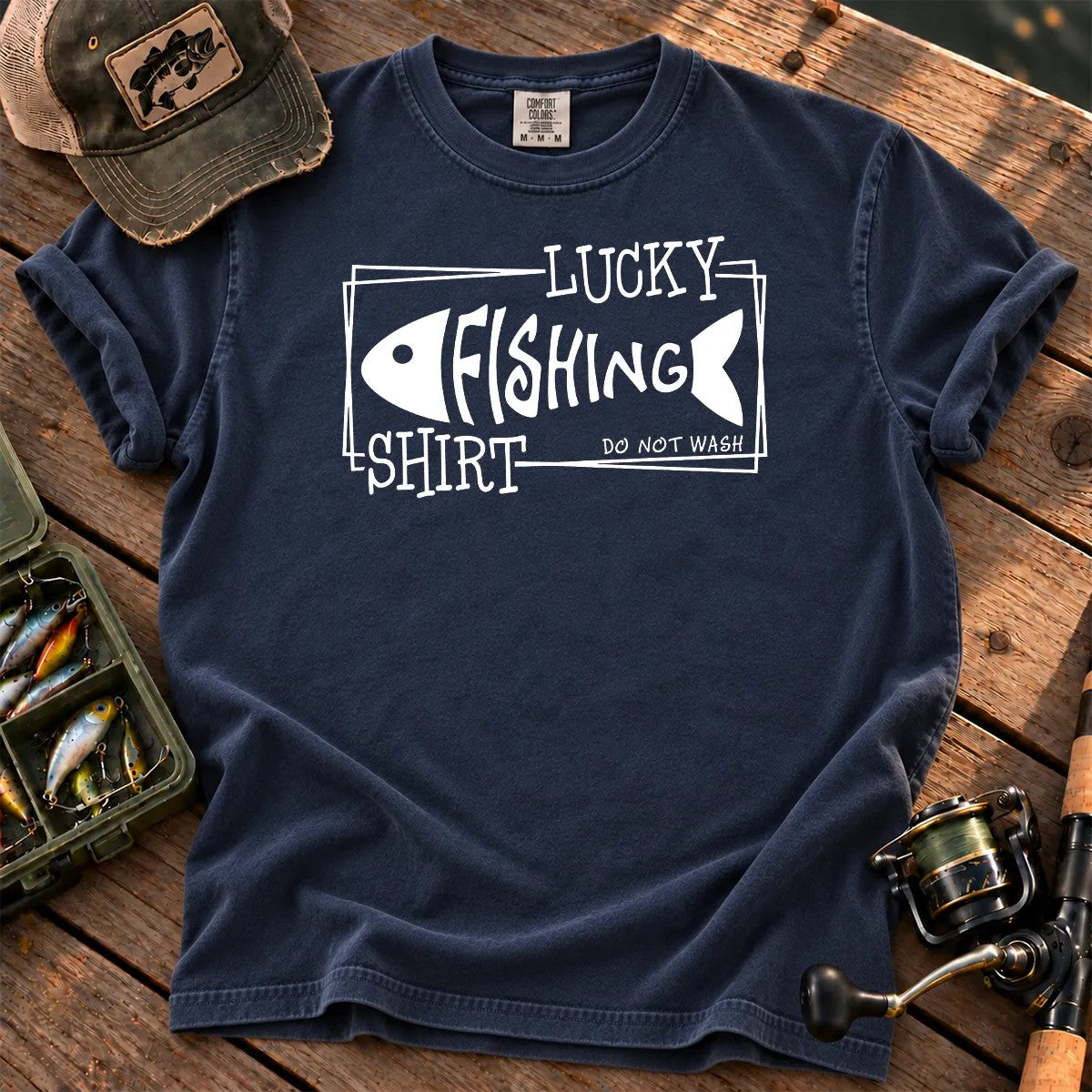 Lucky Fishing  Classic T-shirt 