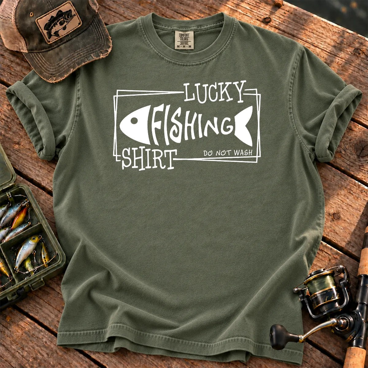 Lucky Fishing  Classic T-shirt 