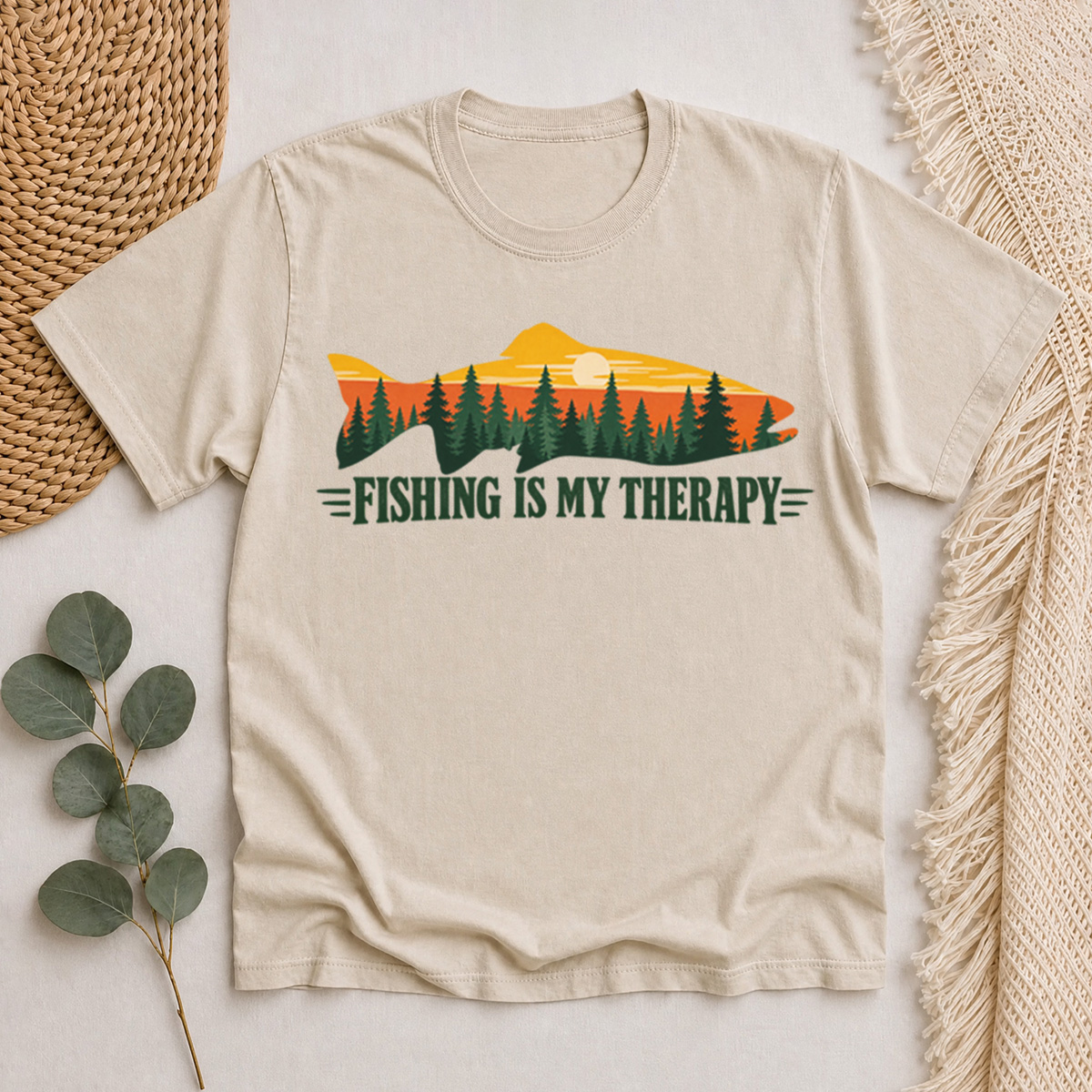 Fishing Is My Therapy Classic T-Shirt