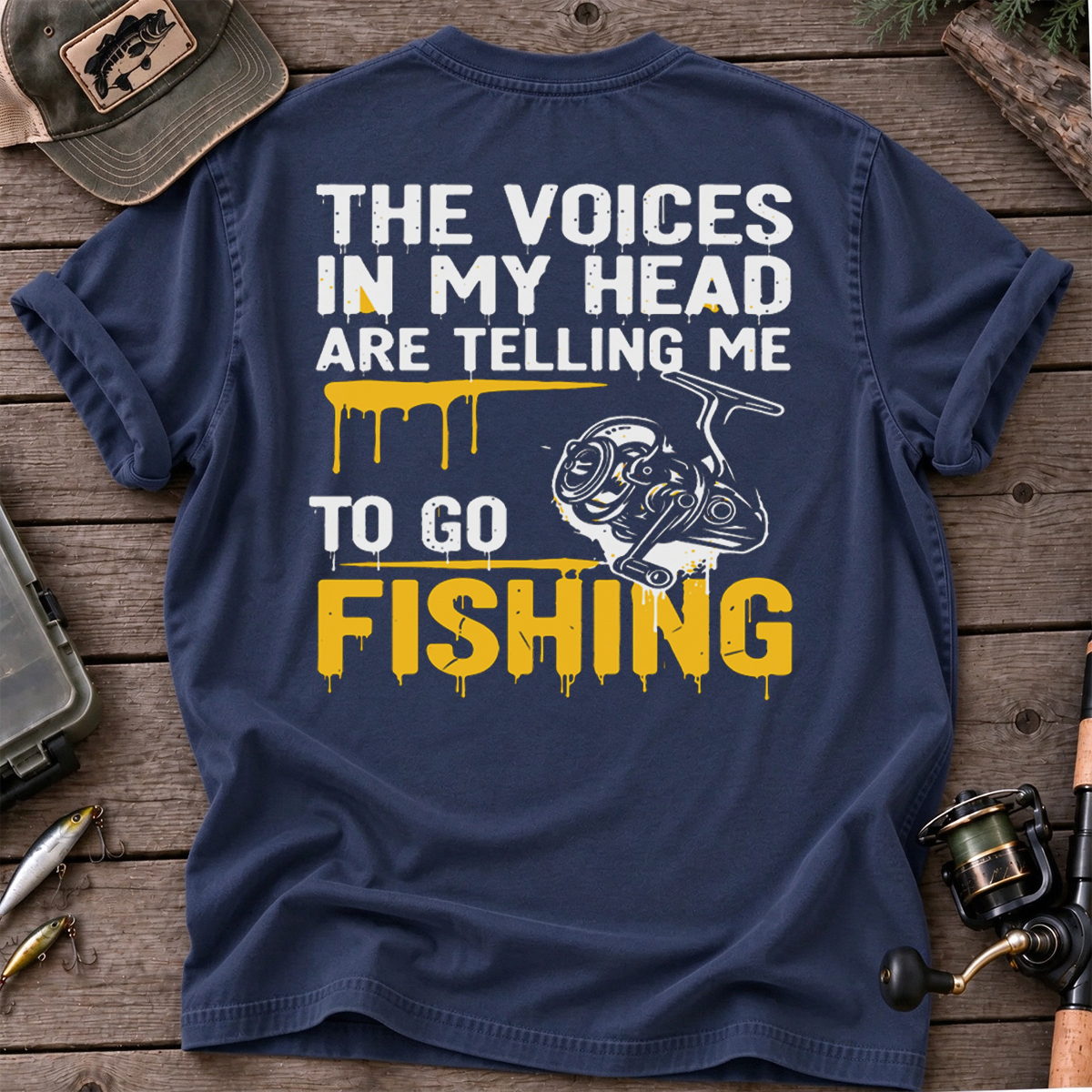 The Voices In My Head Are Telling Me To Go Fishing Classic T-shirt