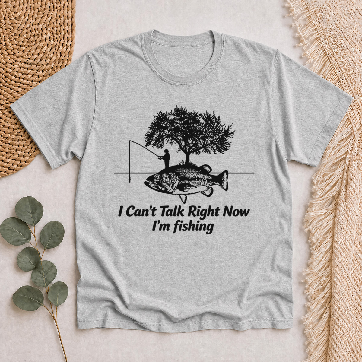 I Can't Talk Right Now I'm fishing Classic T-Shirt