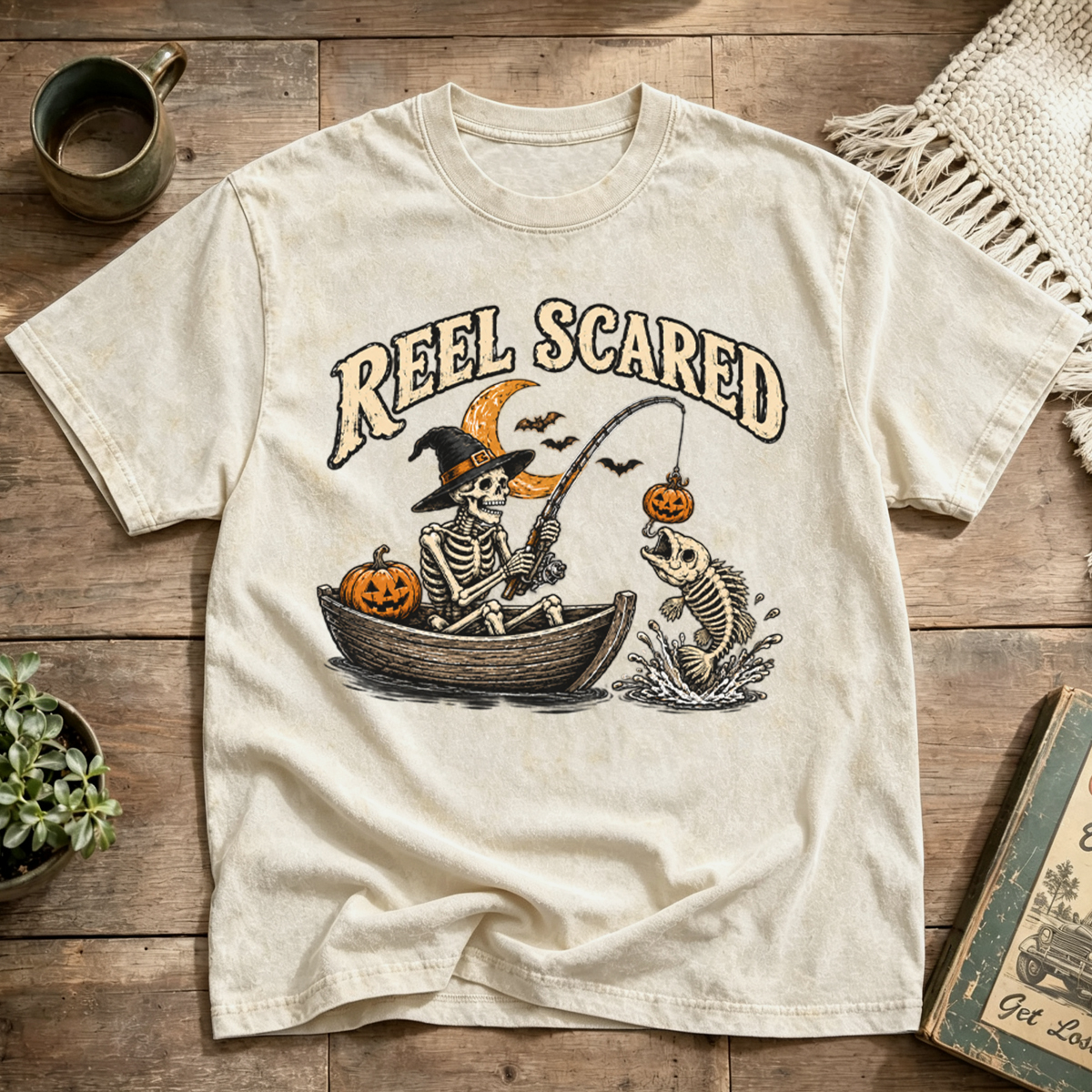 Reel Scared Washed T-Shirt