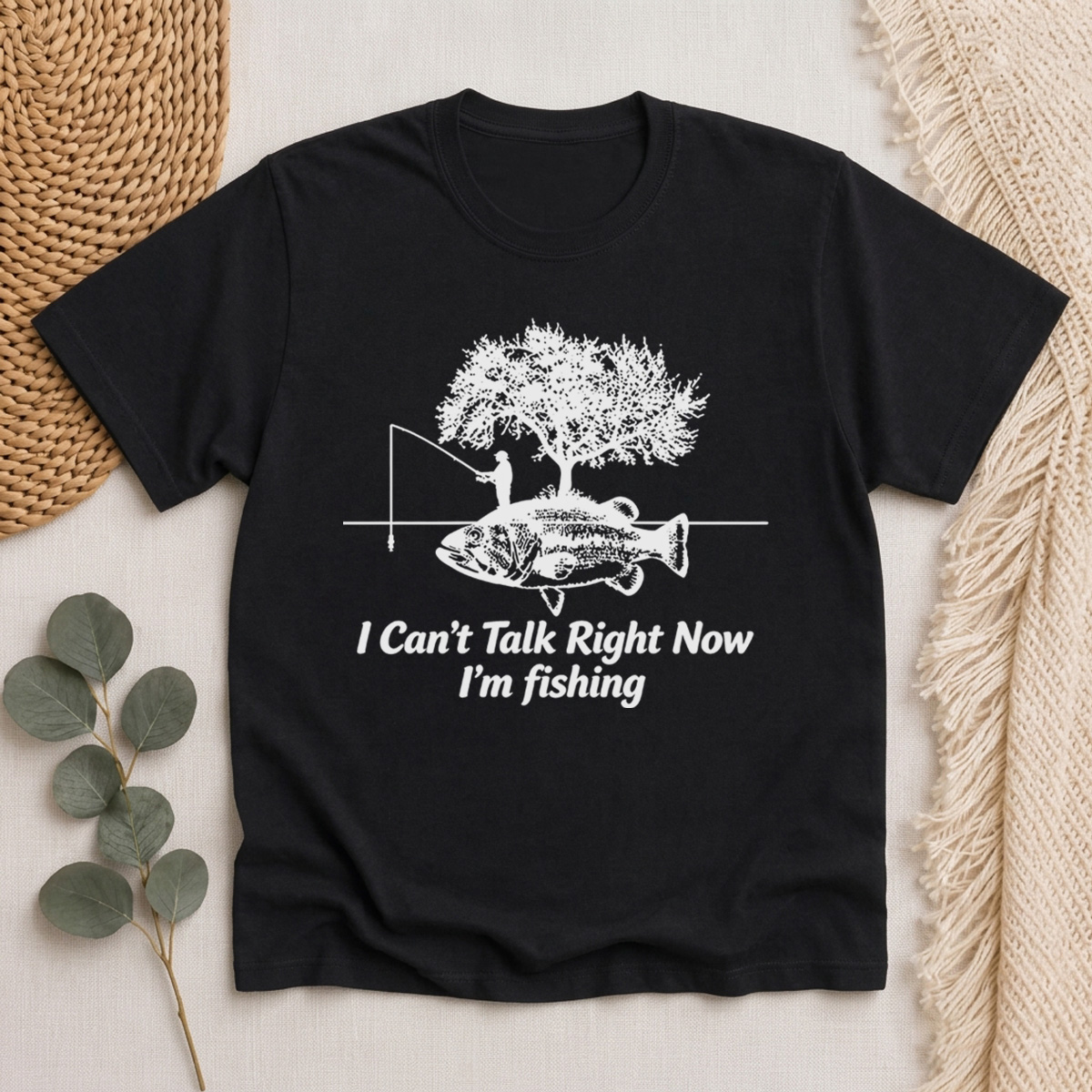I Can't Talk Right Now I'm fishing Classic T-Shirt