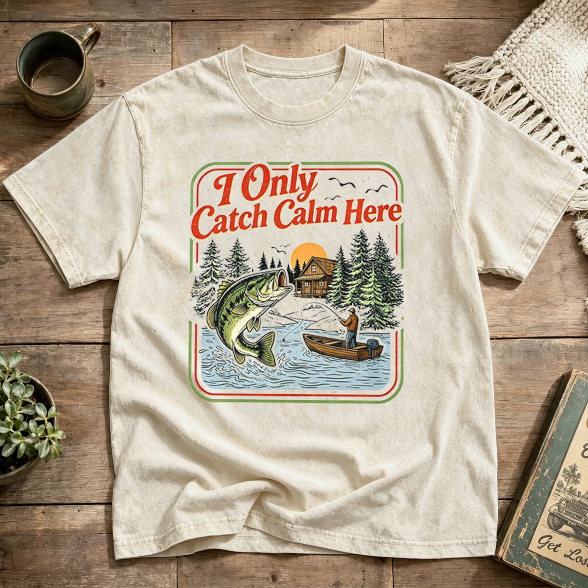 I Only Catch Calm Here Washed T-Shirt