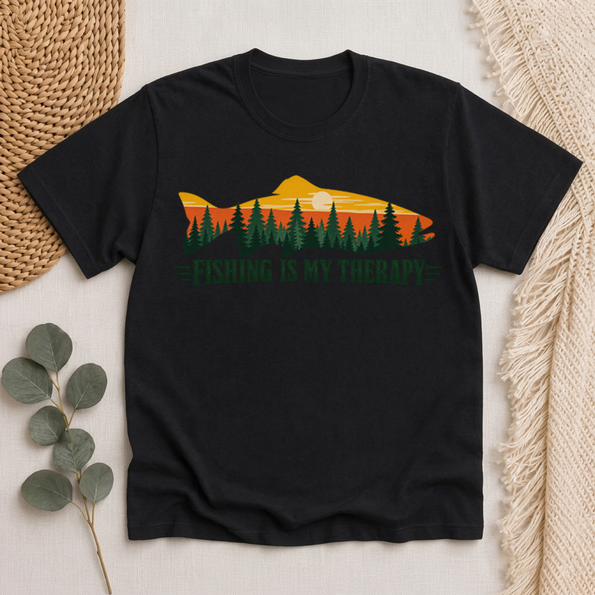 Fishing Is My Therapy Classic T-Shirt