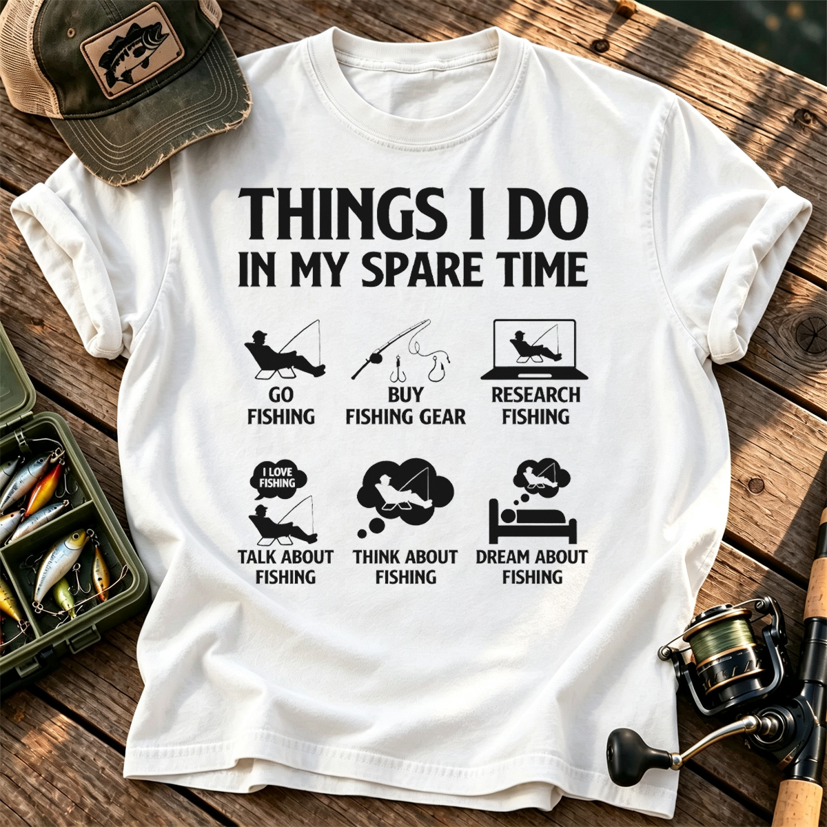 Things I Do In My Spare Time Fishing Classic T-Shirt