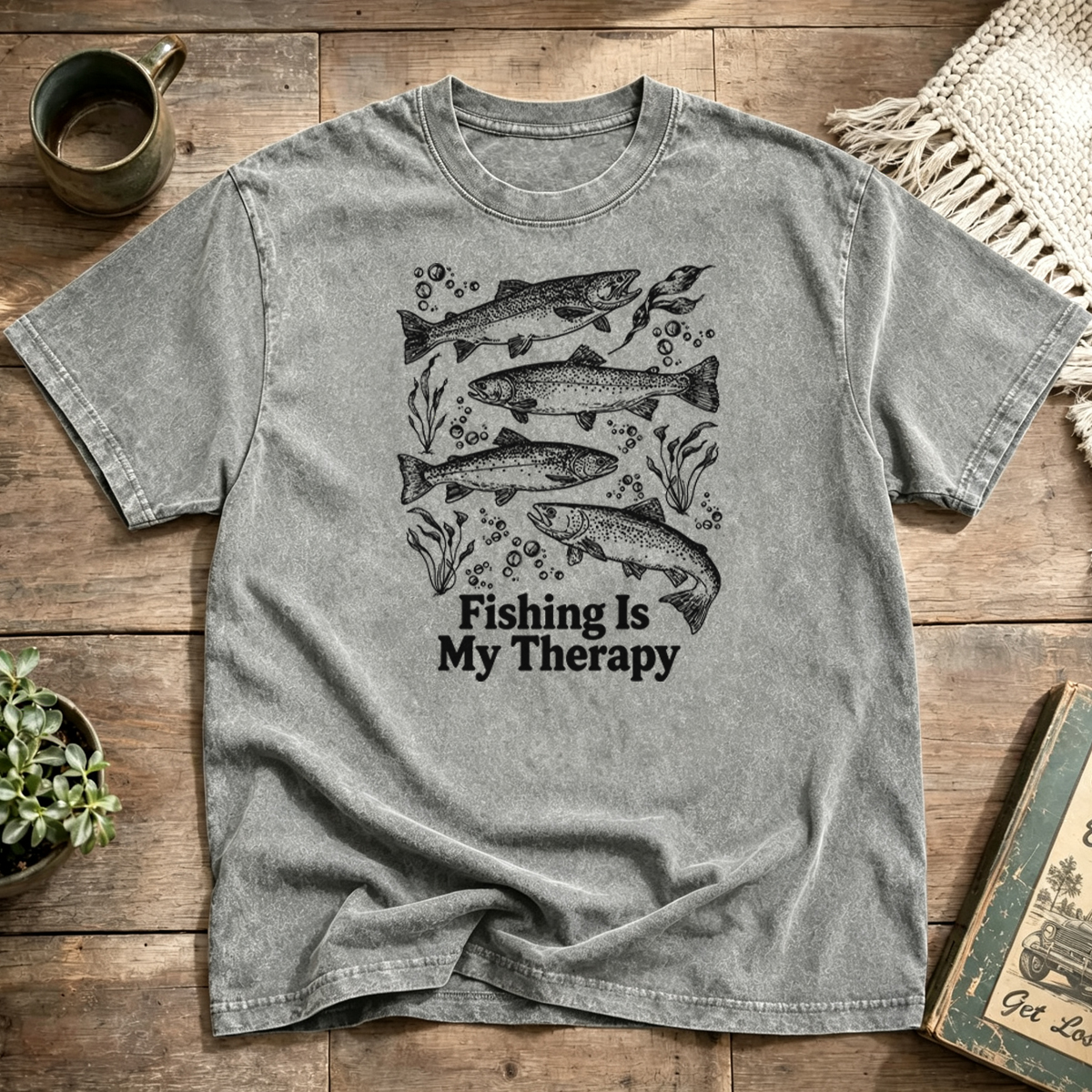 Talk Less Fish More Washed T-Shirt