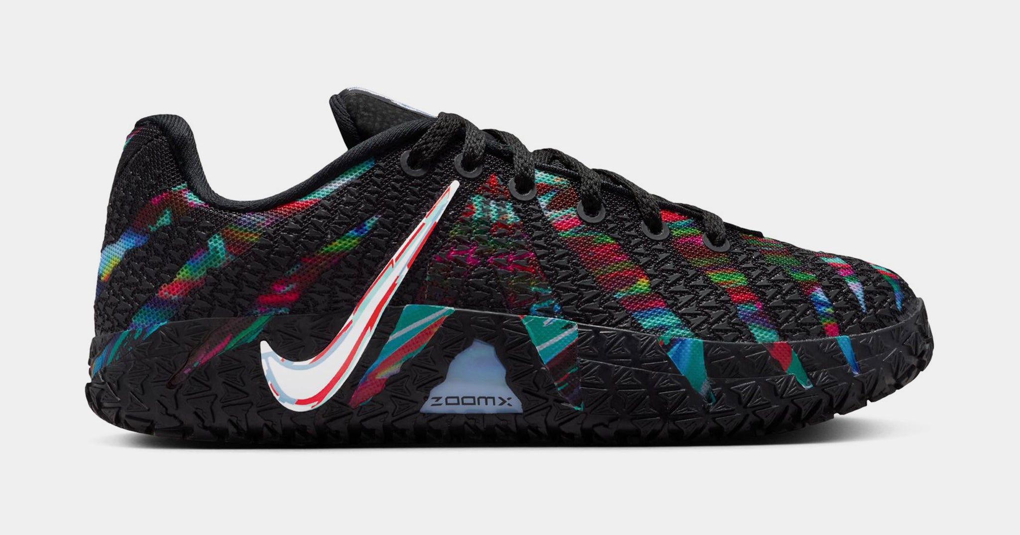 JA 3 King of the Court Black Multi Basketball Sneakers