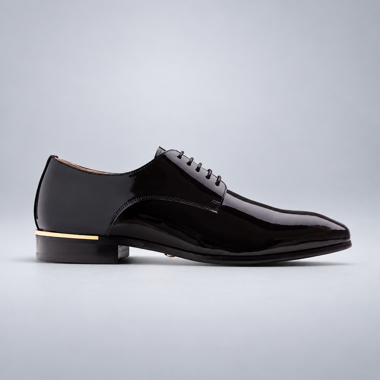 Black Patent Leather Lace-Up Dress Shoe