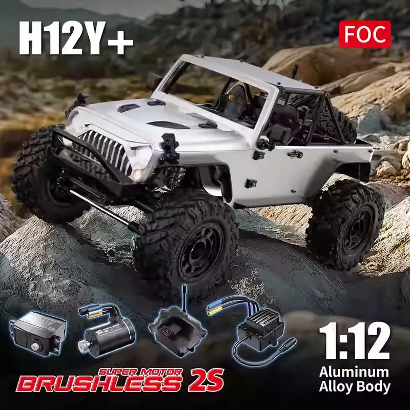 H12Y+ 1/12 FOC Sensored Brushless RC Rock Crawler & H12Y RC Crawler
