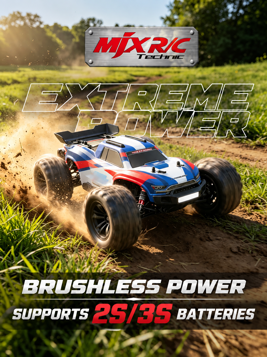 16212 1:16 Professional 3S Brushless High-Speed RC Monster Truck