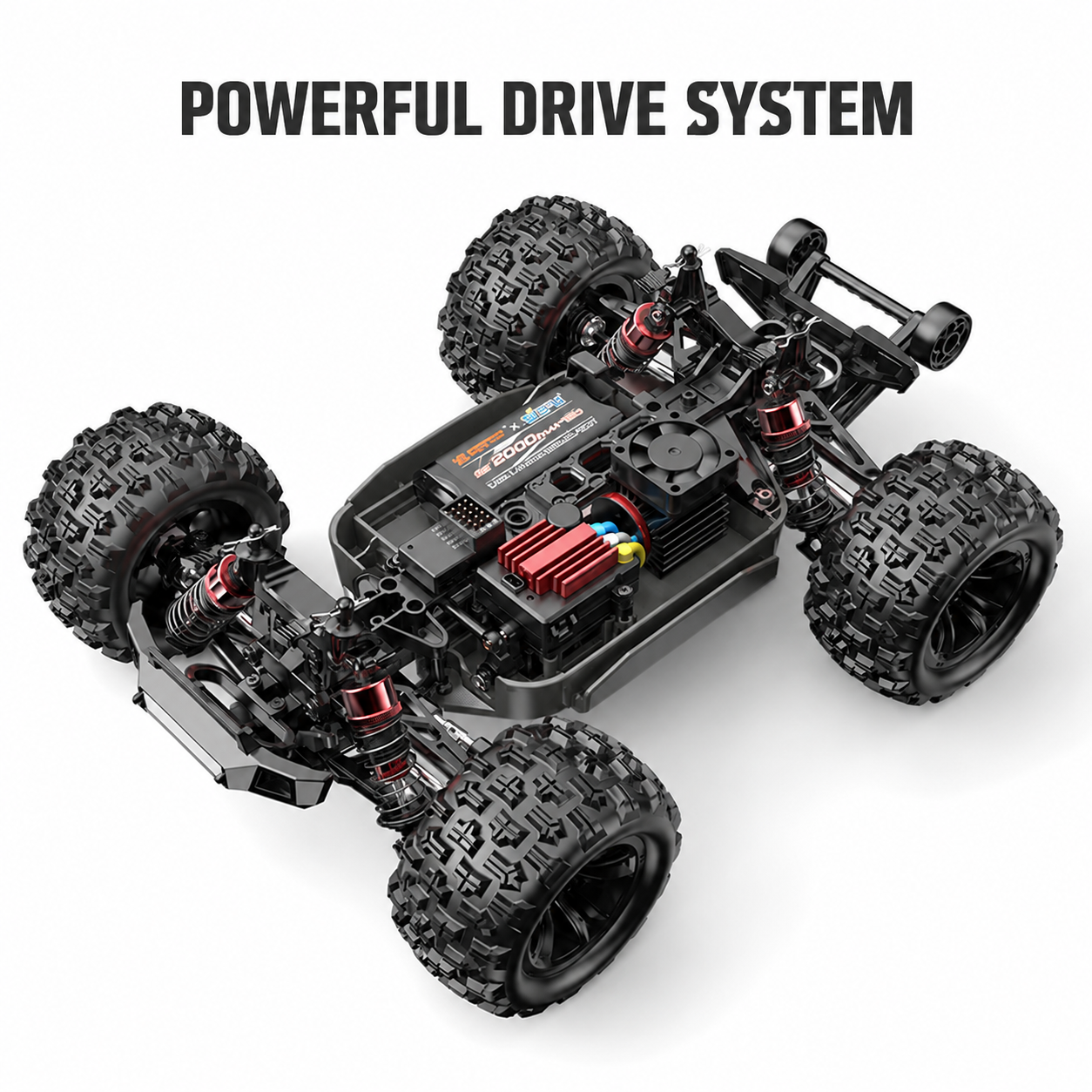 16212 1:16 Professional 3S Brushless High-Speed RC Monster Truck
