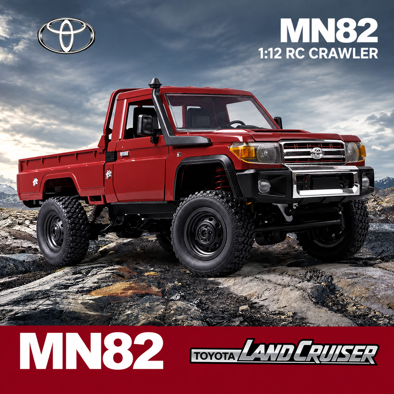 MN82 RC Upgrade Parts for Tank 300 / Wrangler 1:28 4WD Off-Road Rock Crawler