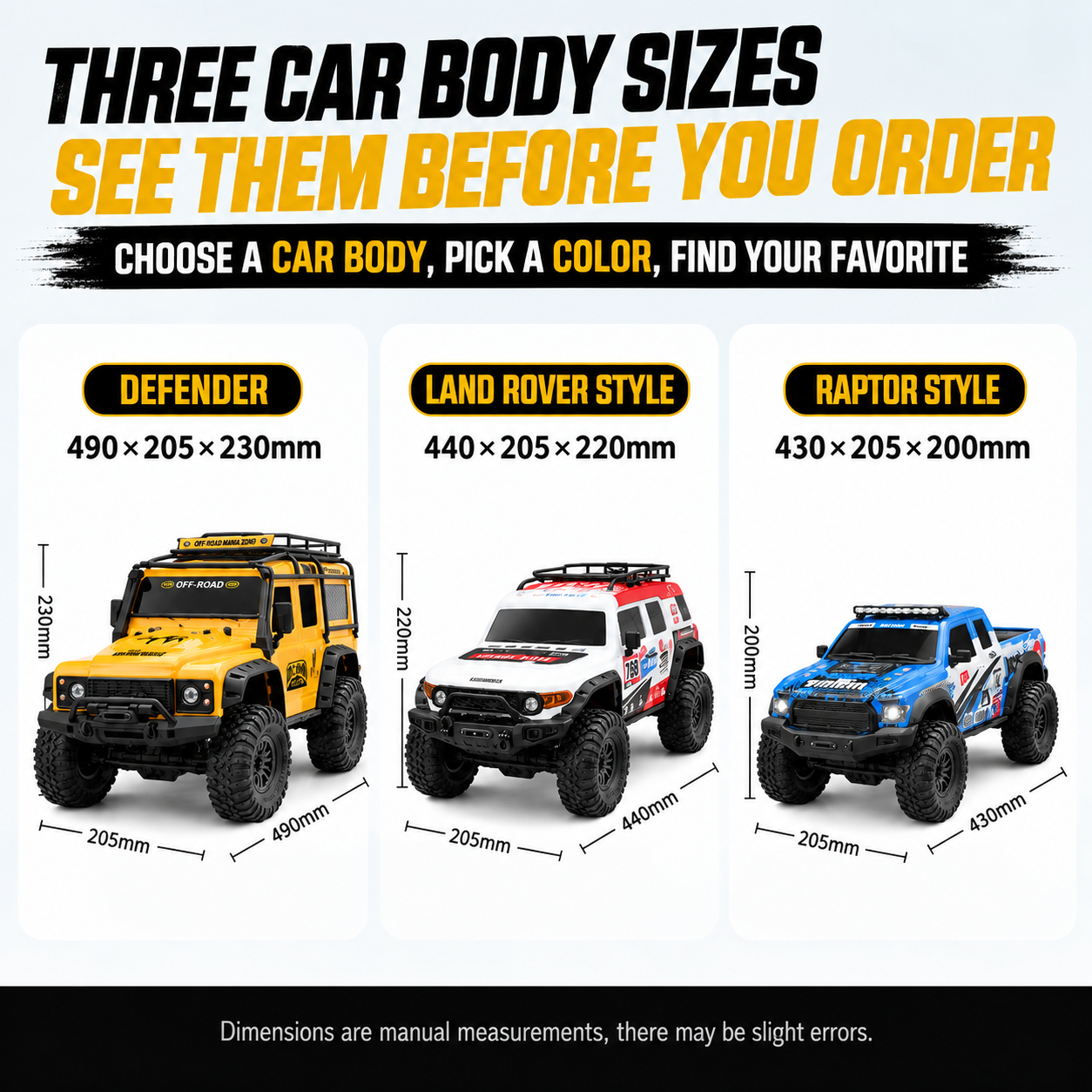 1:10 Scale 4WD RC Off-Road Rock Crawler with Lights – Full-Function Remote Control Toy Truck