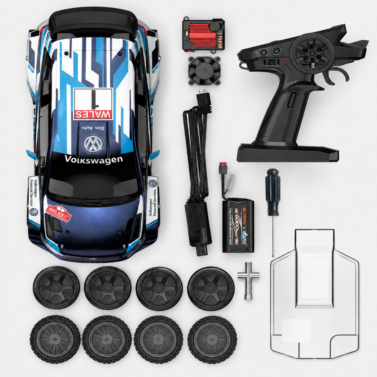 Citroën C3 & Volkswagen Polo WRC Rally Car High-Speed Brushless RC Rally Car – Drift & On-Road Racing Car