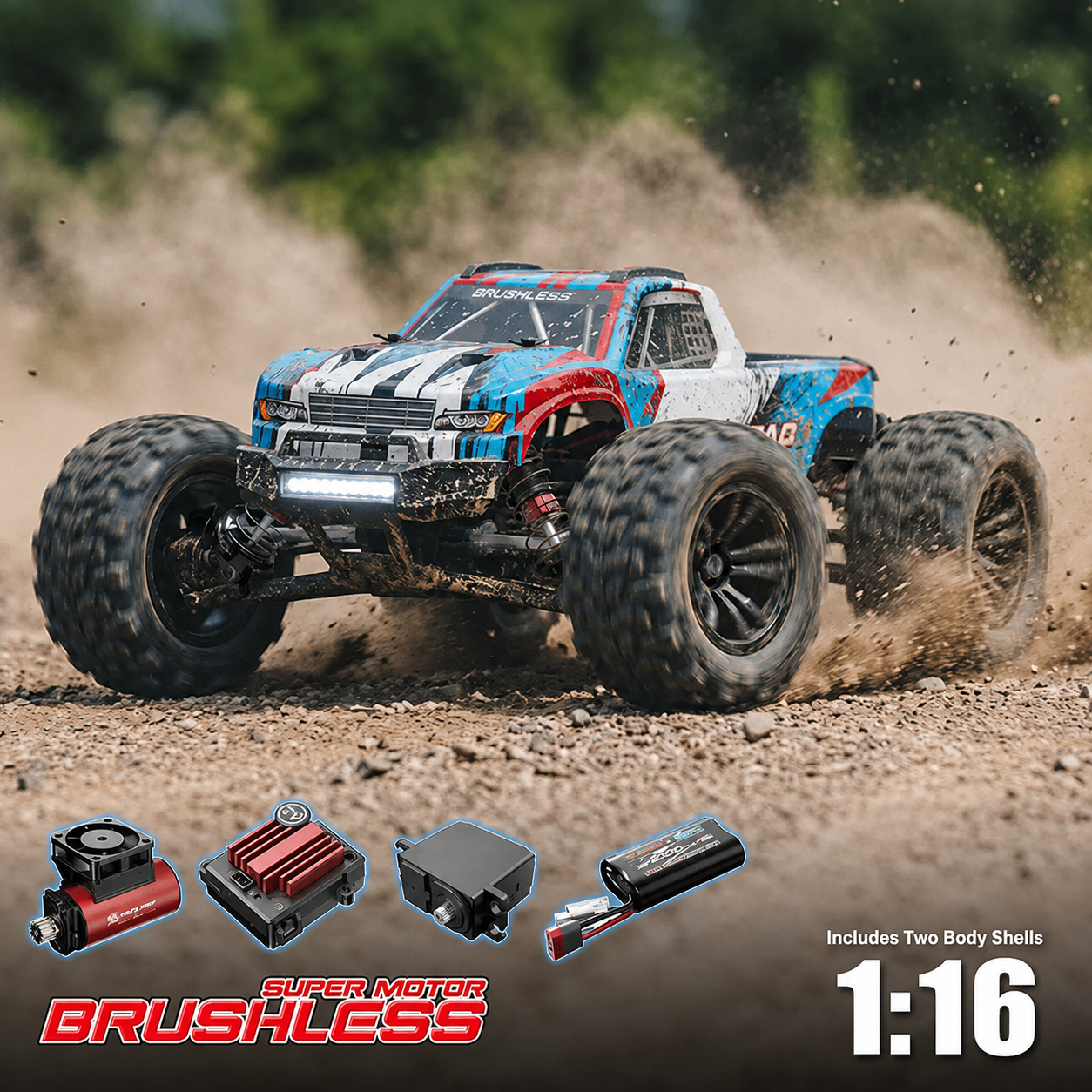 Dianyue 1/16 Brushless High-Speed Off-Road Racing RC Car