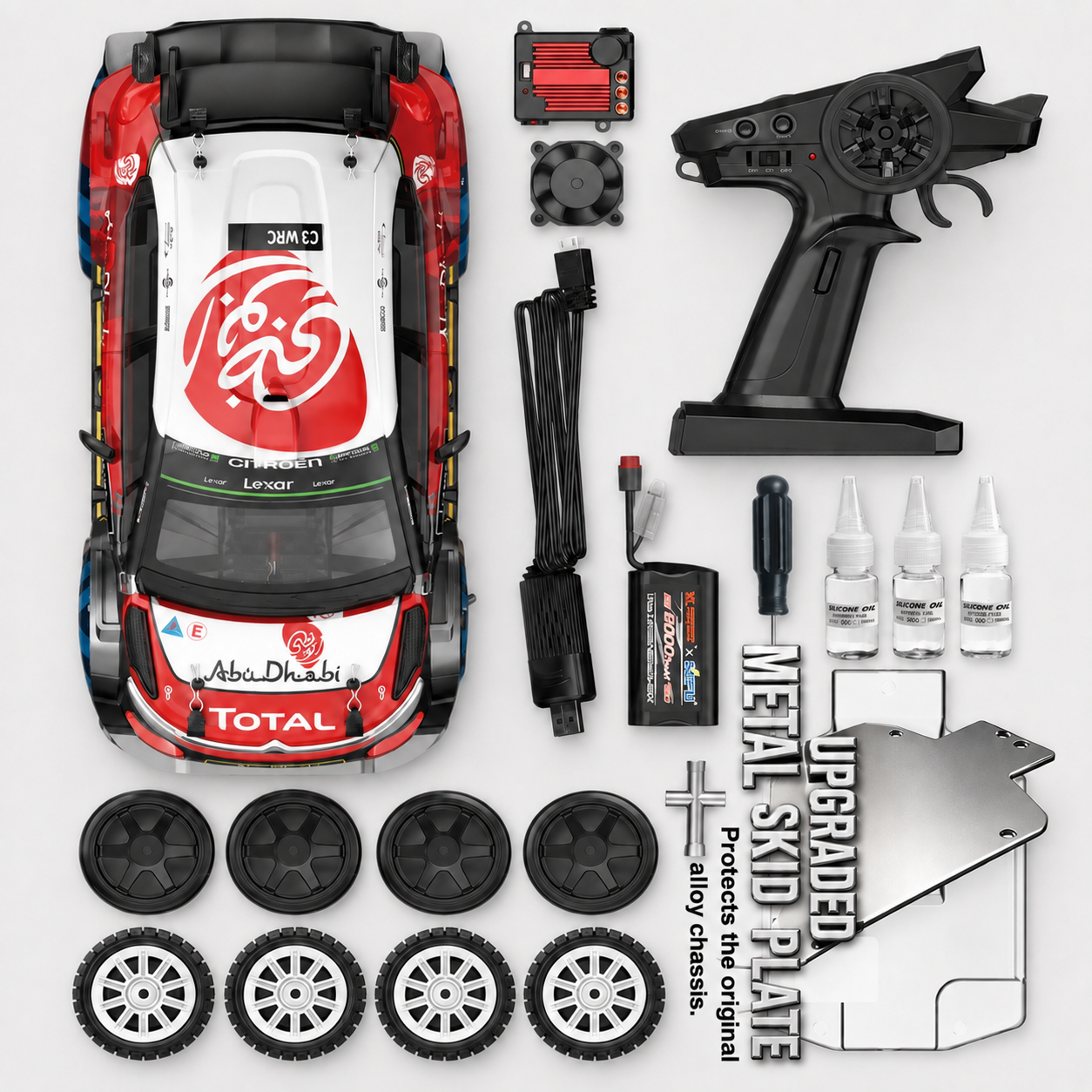 Citroën C3 & Volkswagen Polo WRC Rally Car High-Speed Brushless RC Rally Car – Drift & On-Road Racing Car