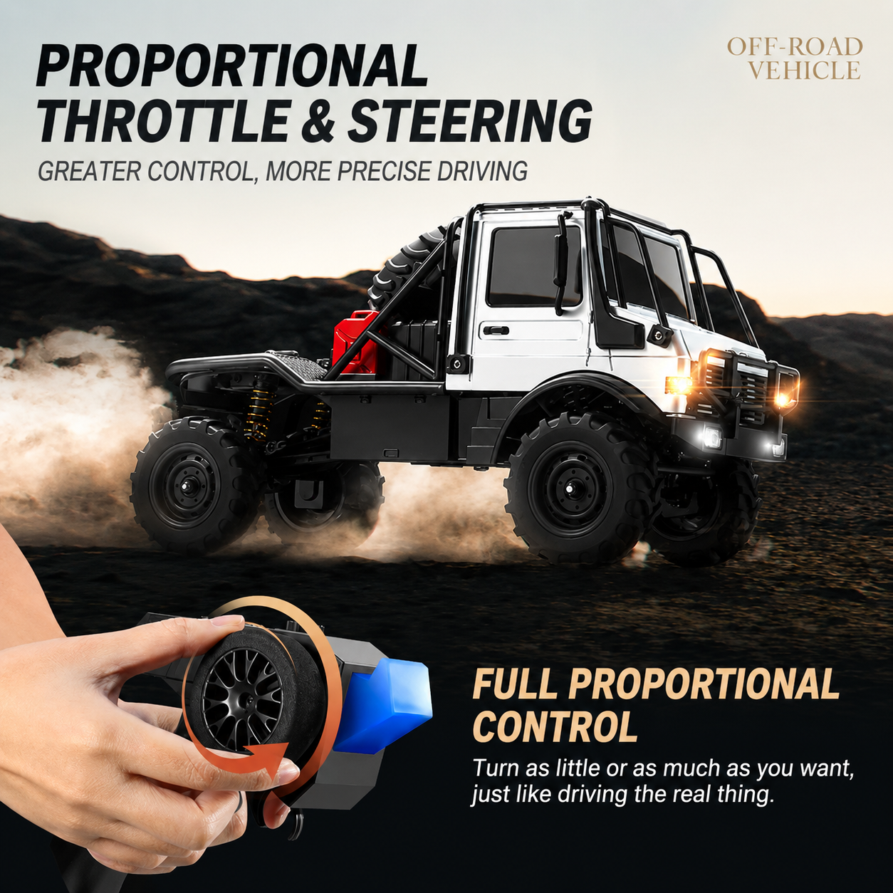 Unimog Professional 4WD RC Rock Crawler Off-Road Camper Truck – Boys’ Toy