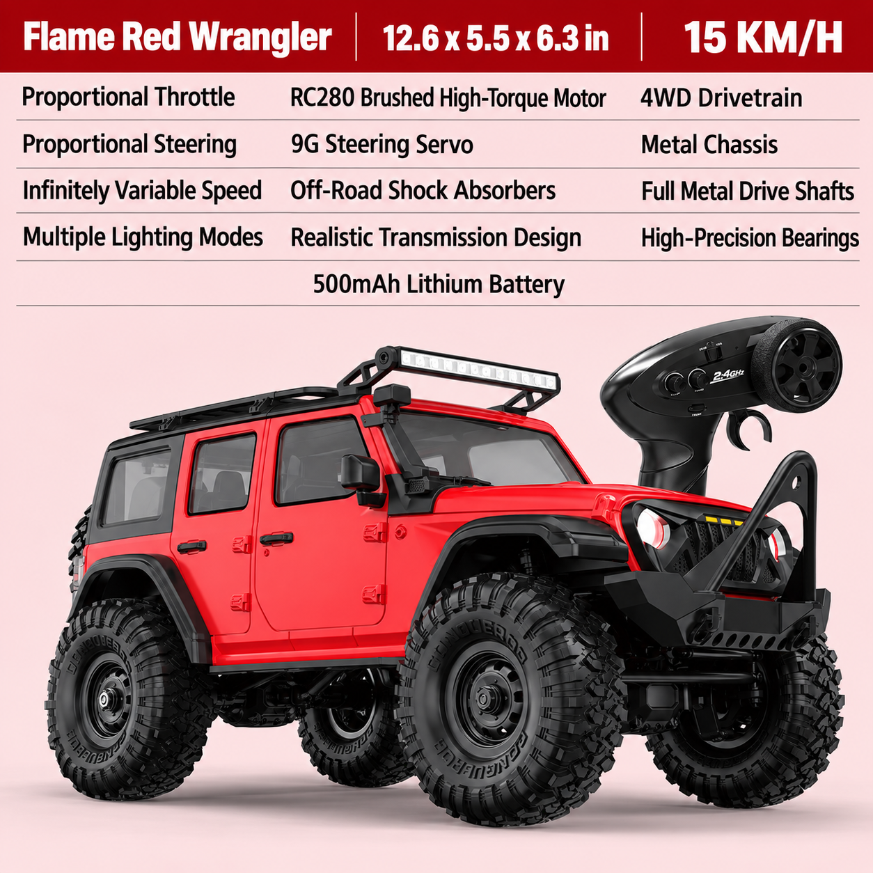 4WD RC Defender/Bronco Off-Road Rock Crawler – Professional RC Car Model Toy for Boys & Adults
