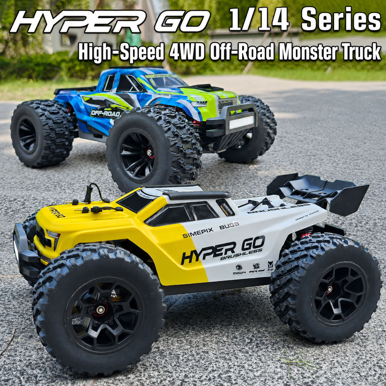 Brushless 4WD High-Speed Off-Road RC Monster Truck Racing Toy