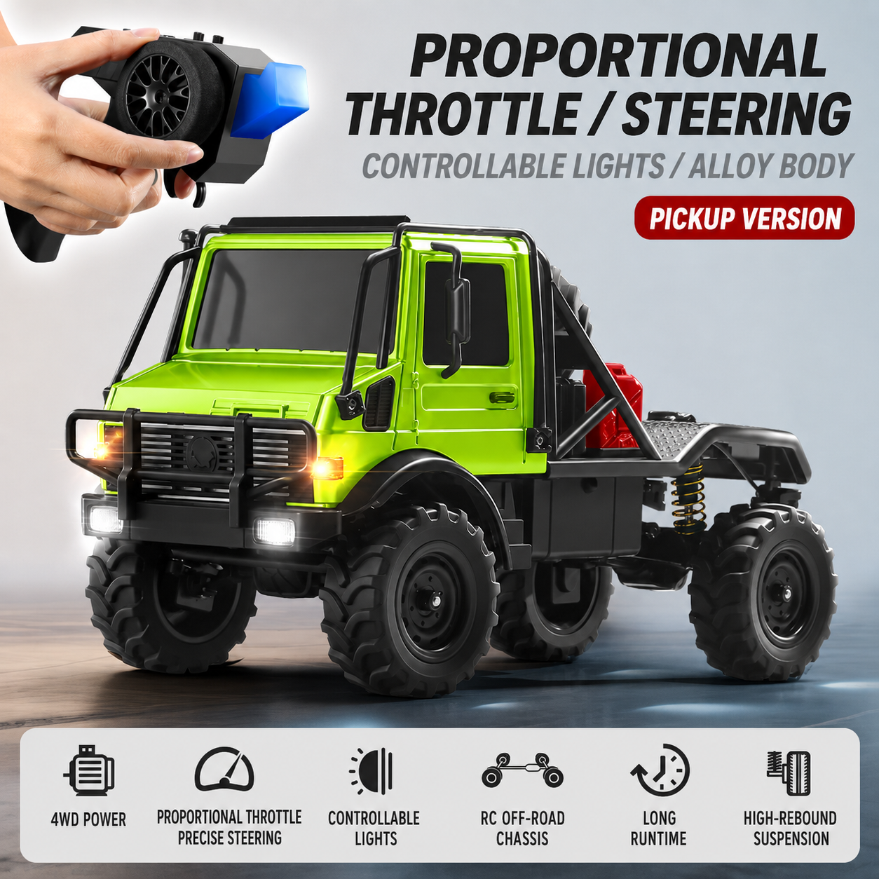 Unimog Professional 4WD RC Rock Crawler Off-Road Camper Truck – Boys’ Toy