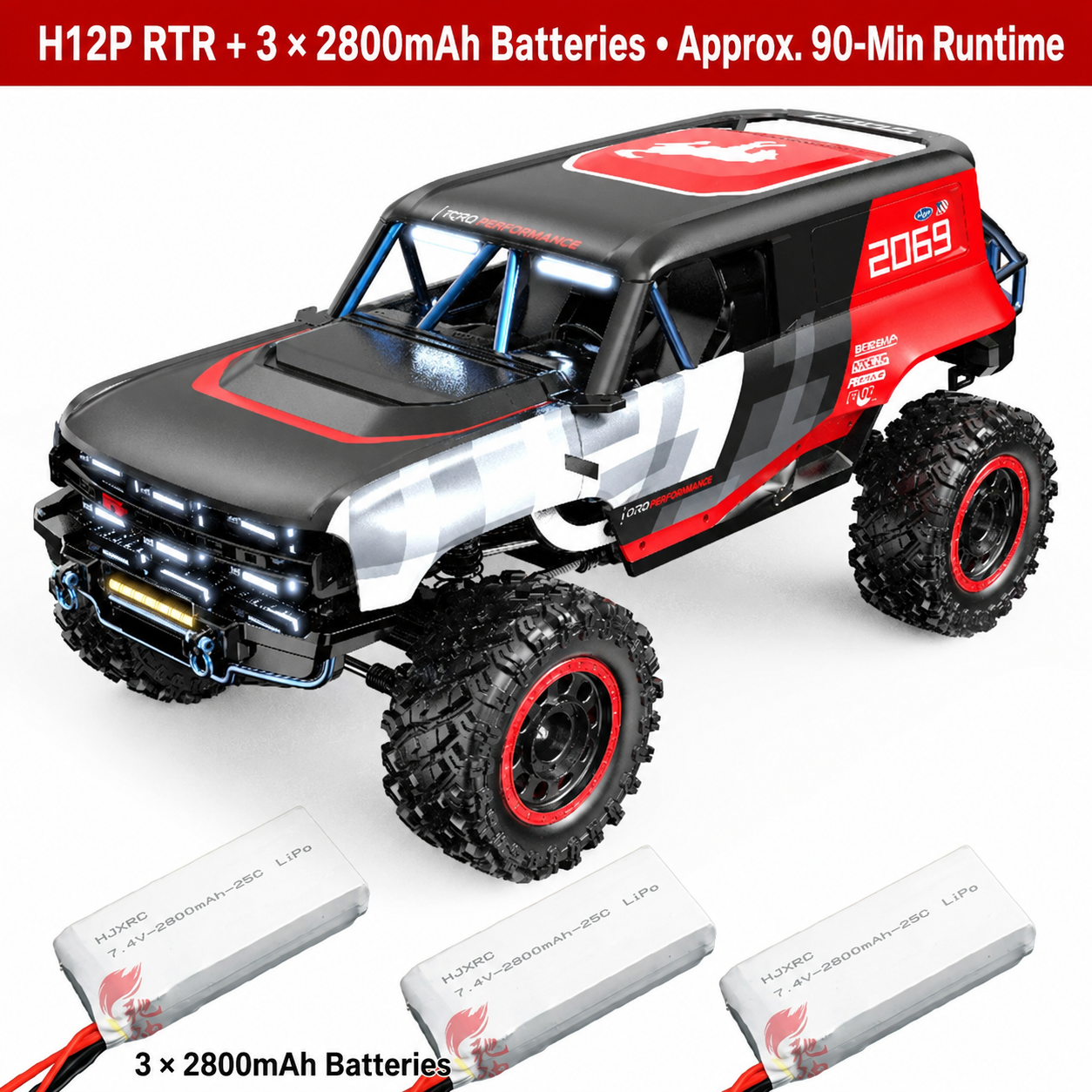 H12Y+ Sensored Brushless 4WD Full-Proportional RC Rock Crawler