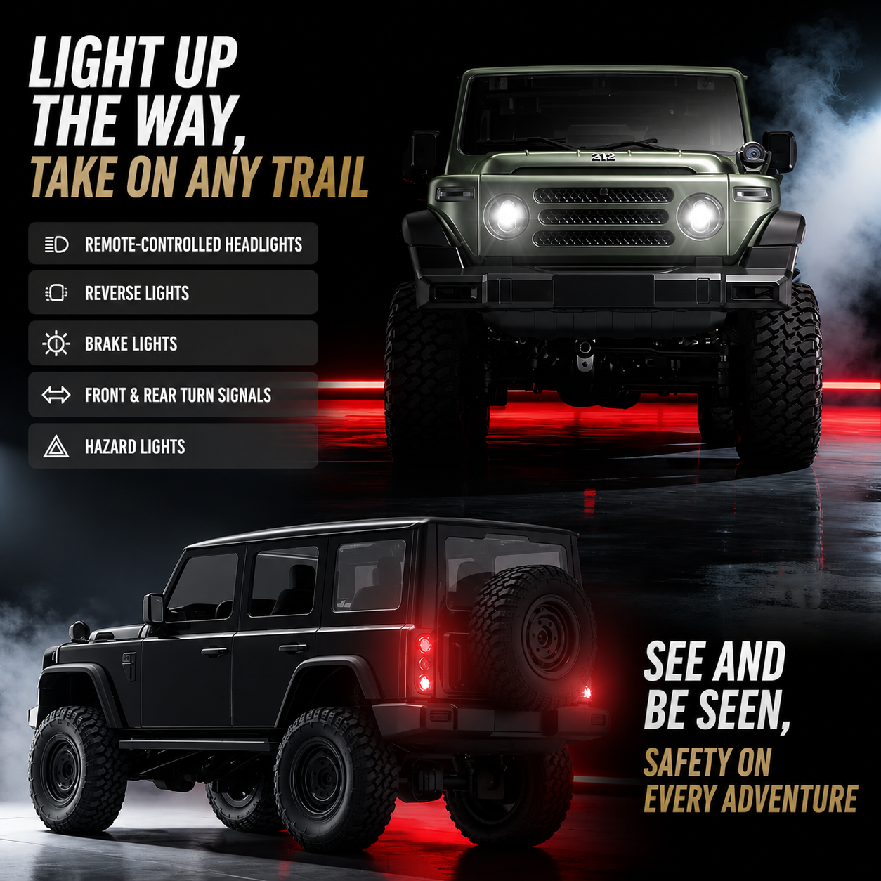 BJ212 4WD RC Rock Crawler – Realistic Off-Road Truck