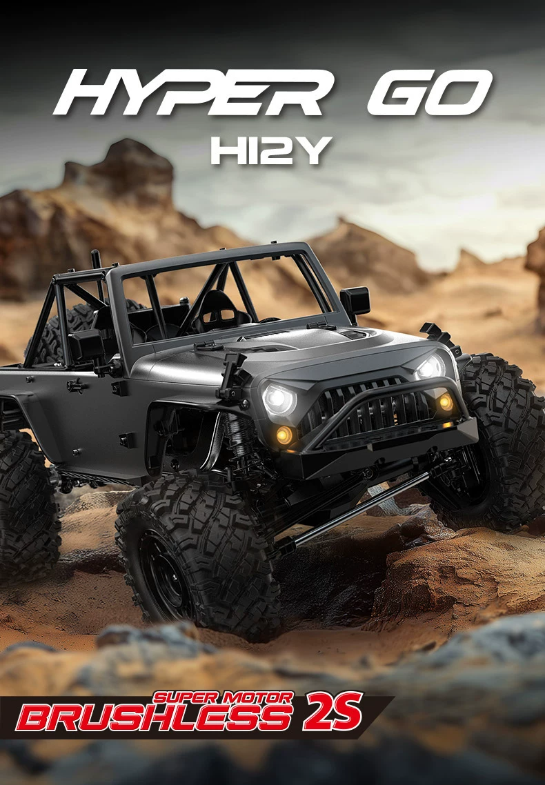 H12Y+ 1/12 FOC Sensored Brushless RC Rock Crawler & H12Y RC Crawler