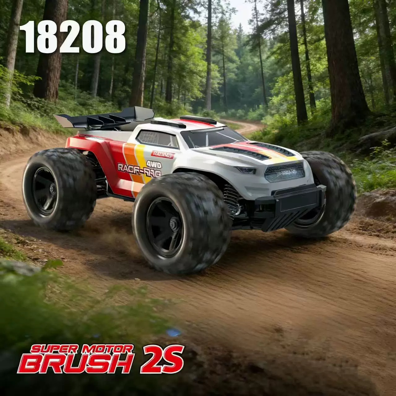 18208 1:18 High-Speed Rechargeable RC Off-Road Truck
