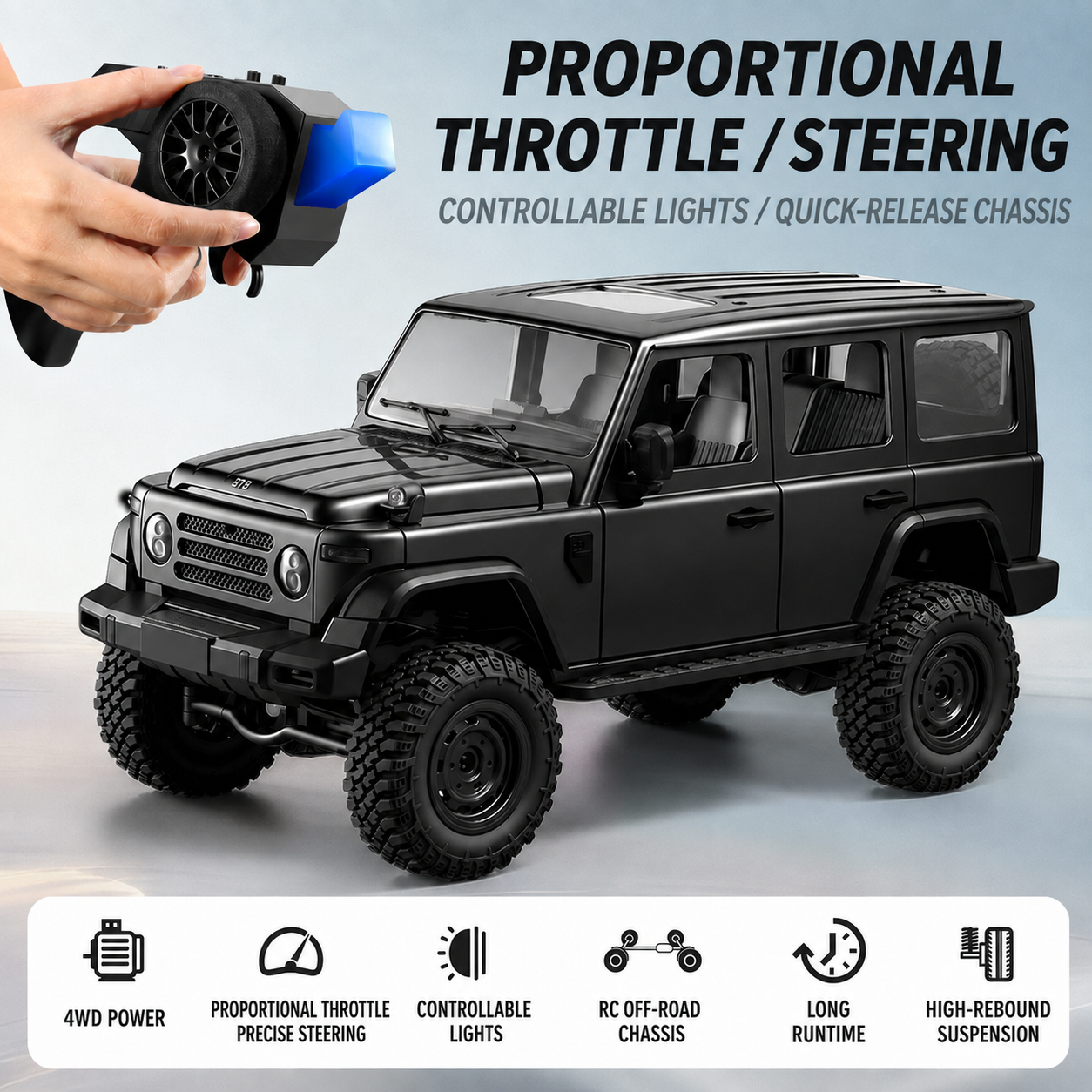 BJ212 4WD RC Rock Crawler – Realistic Off-Road Truck