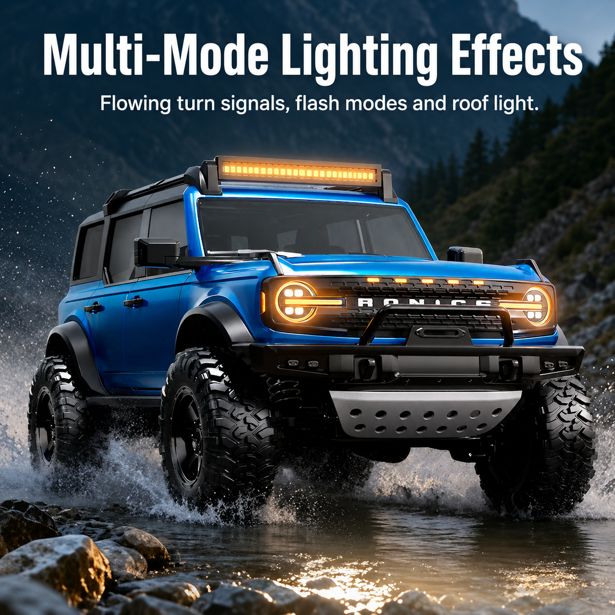 1:12 Ford Bronco Raptor 4-Door Full Proportional 4WD RC Crawler