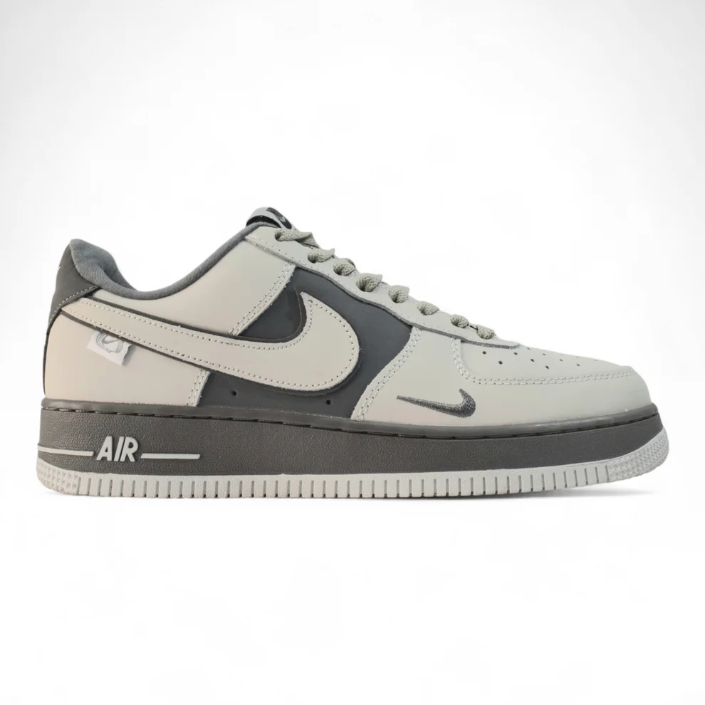 AF1 Dark Grey And White